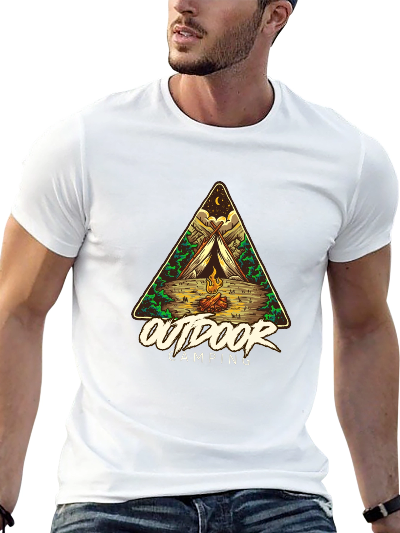 Outdoor Camping Graphic T-Shirt