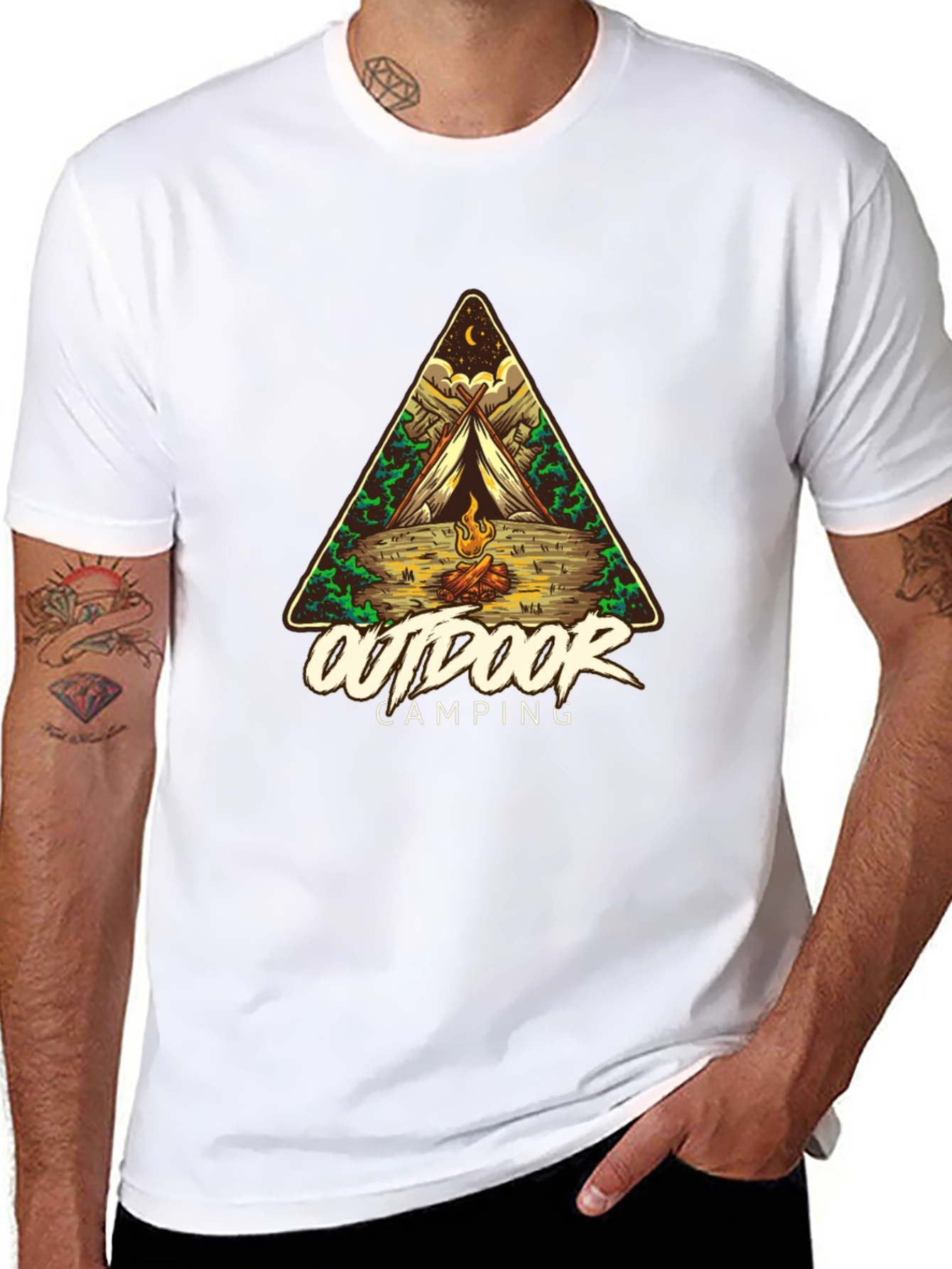 Outdoor Camping Graphic T-Shirt
