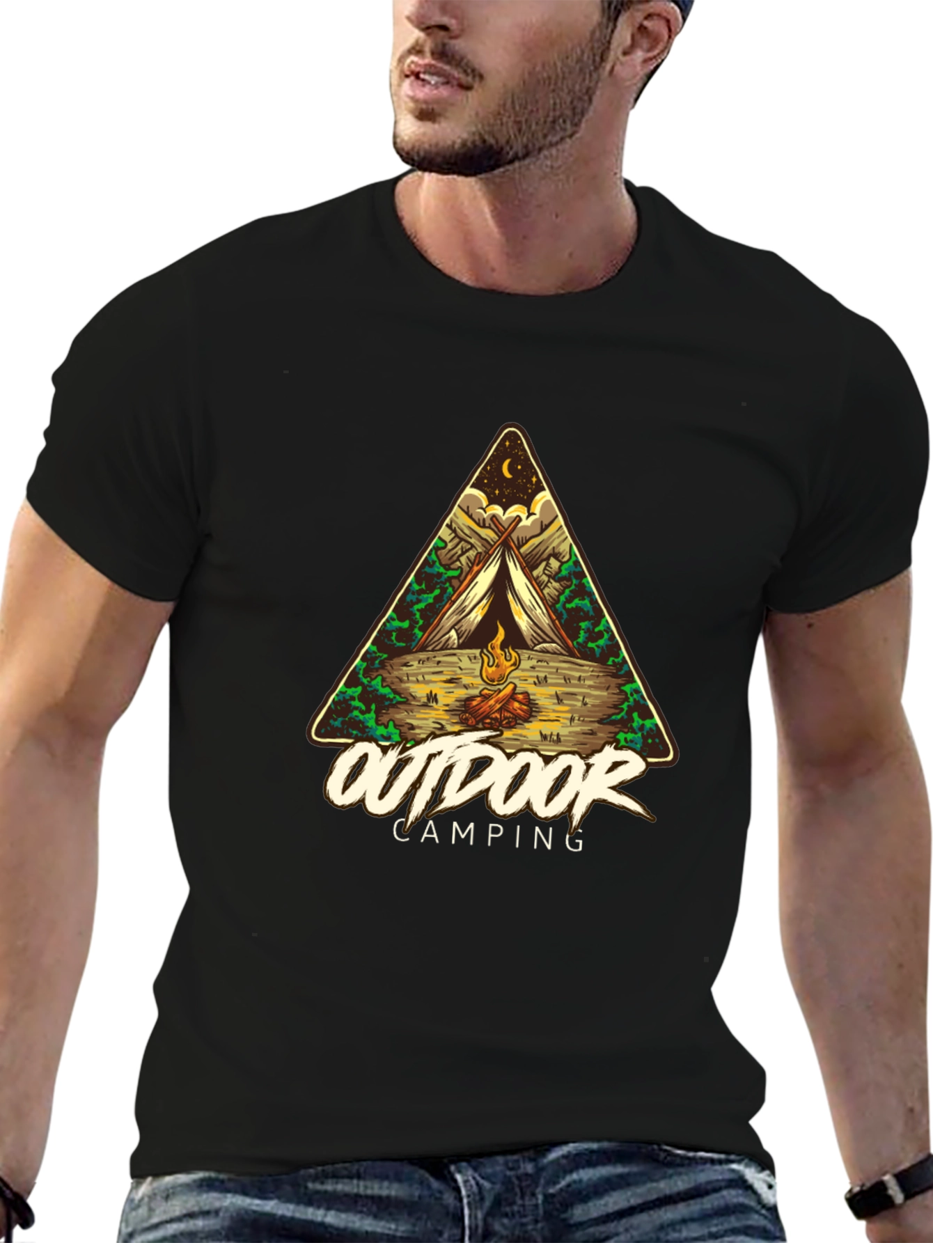 Outdoor Camping Graphic T-Shirt