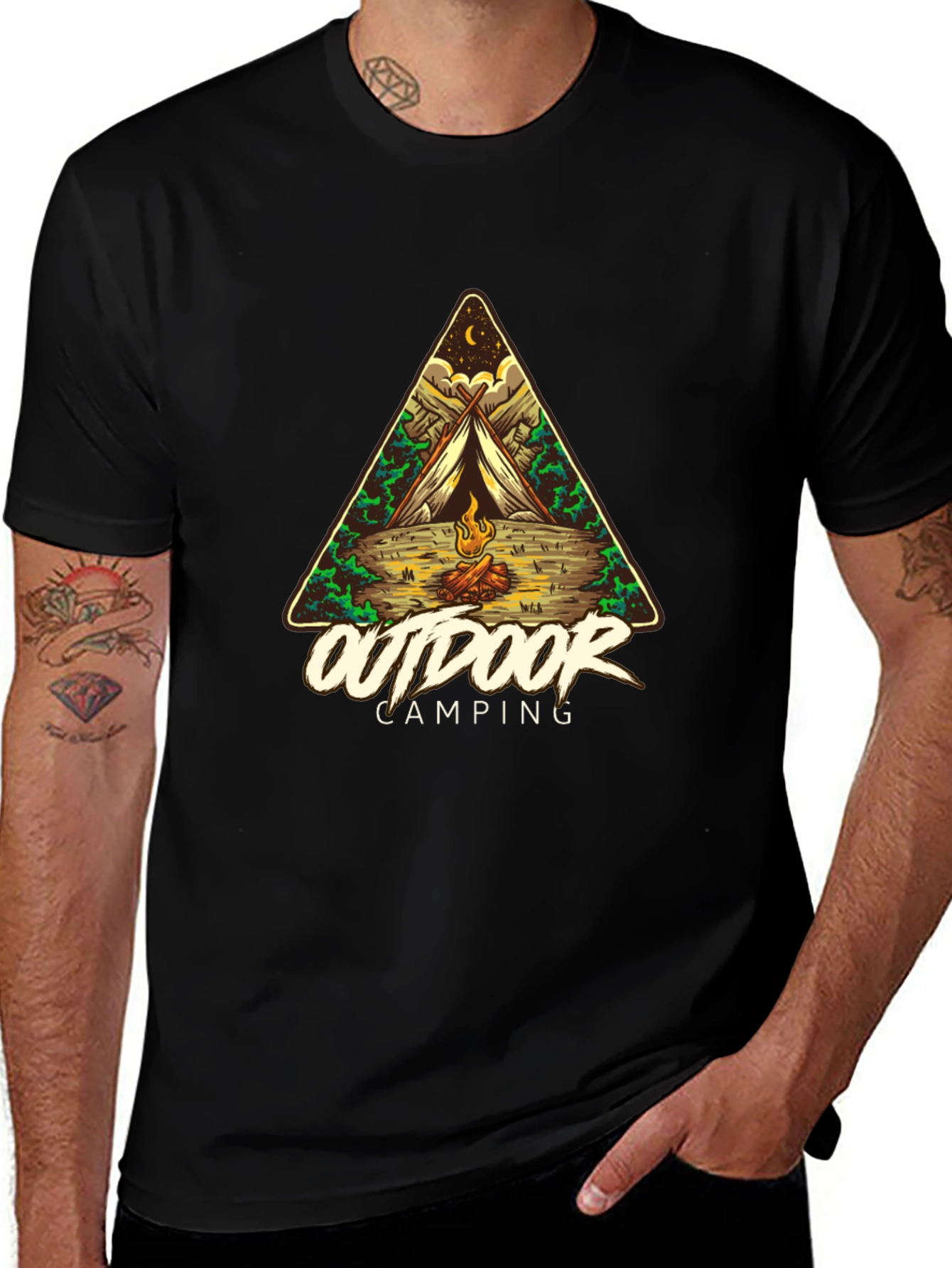 Outdoor Camping Graphic T-Shirt
