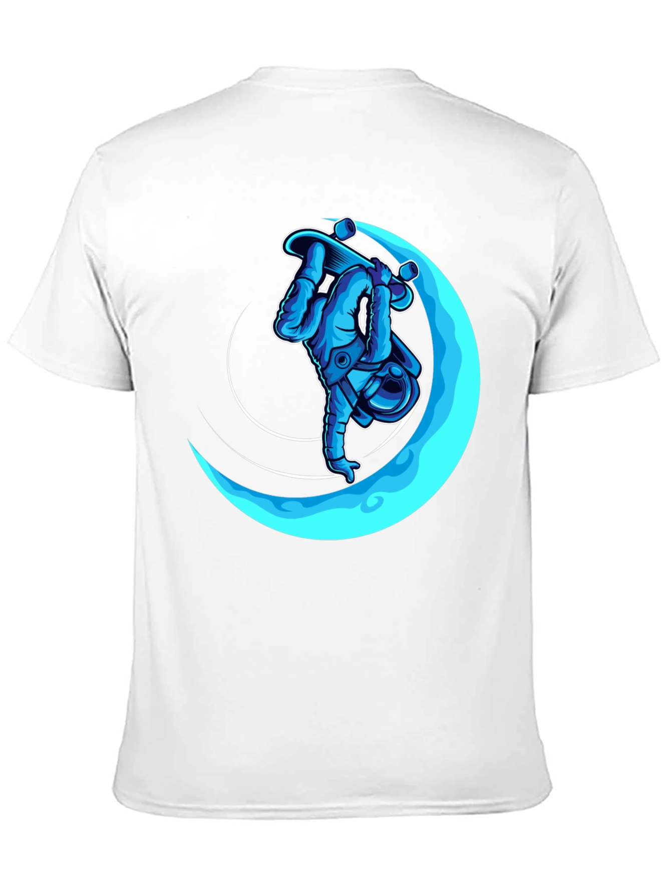 Astronaut Skateboarder T-Shirt - Cool Graphic Tee