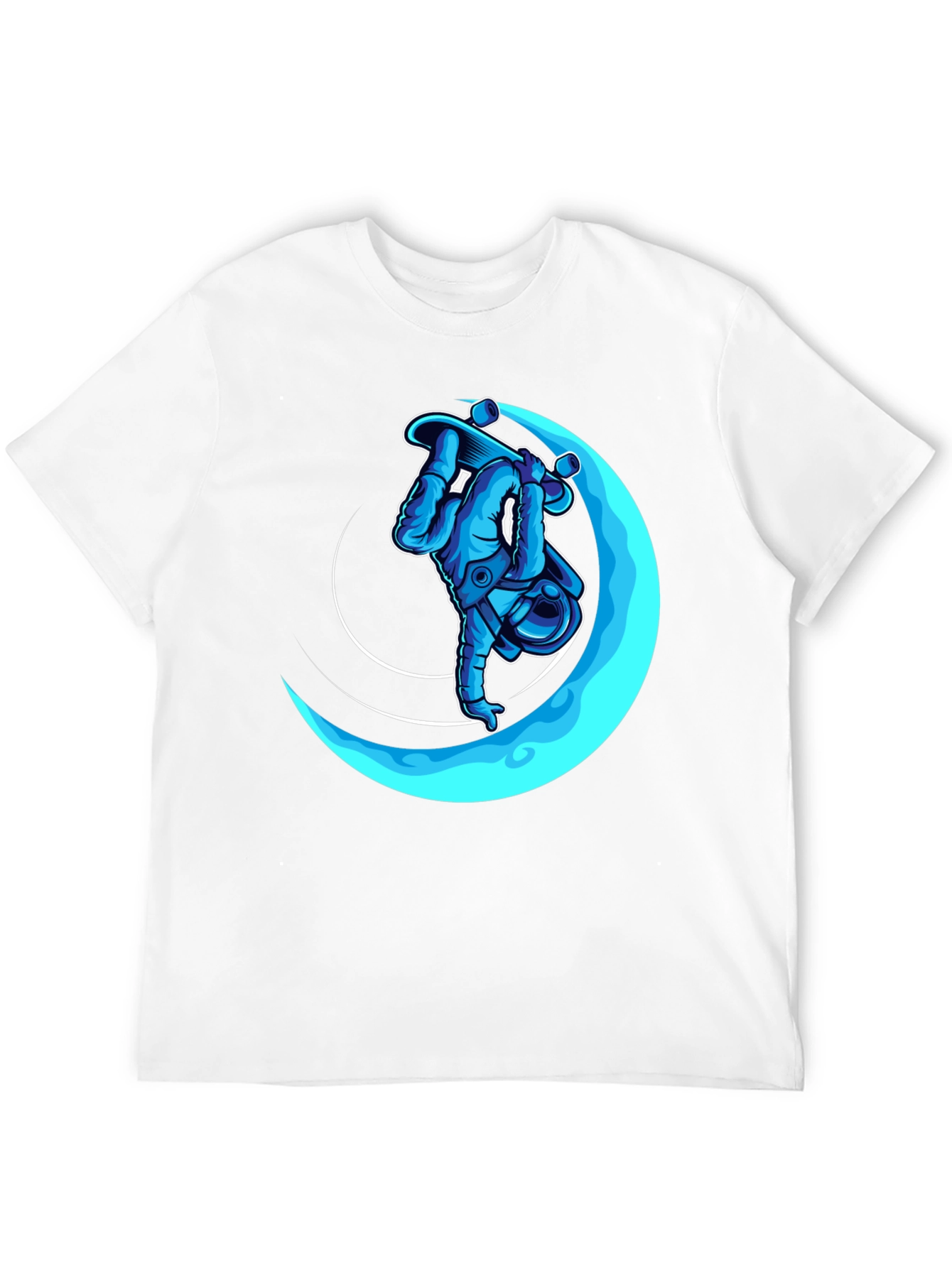 Astronaut Skateboarder T-Shirt - Cool Graphic Tee