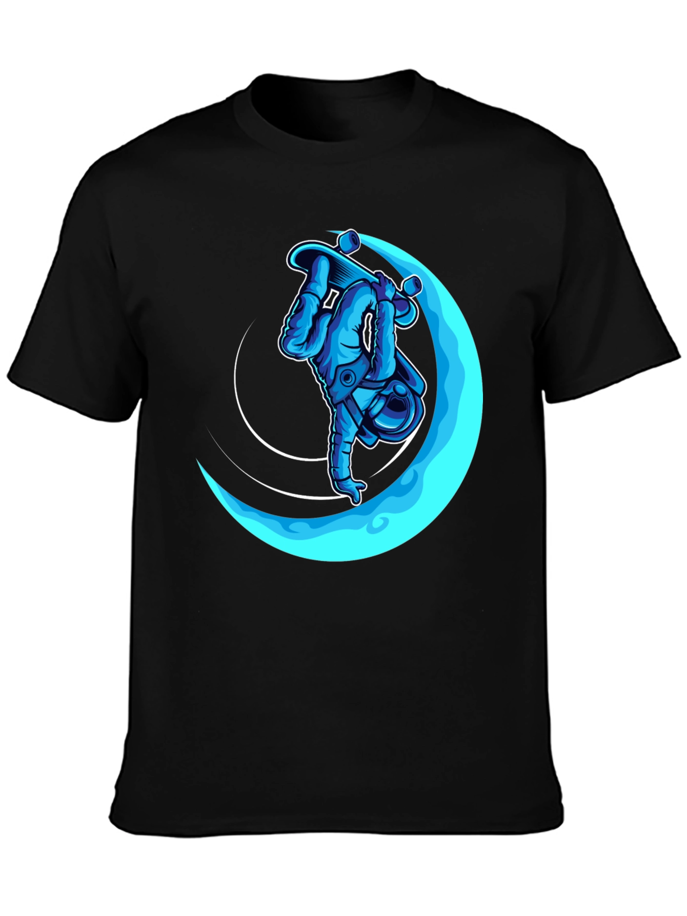 Astronaut Skateboarder T-Shirt - Cool Graphic Tee