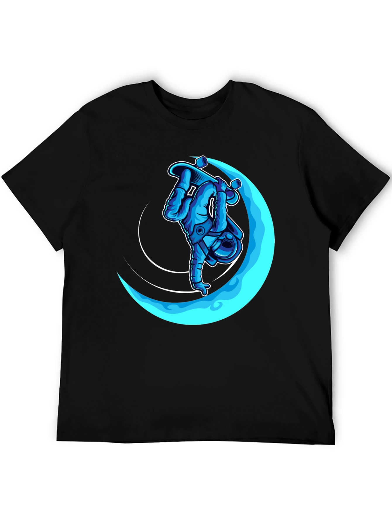 Astronaut Skateboarder T-Shirt - Cool Graphic Tee