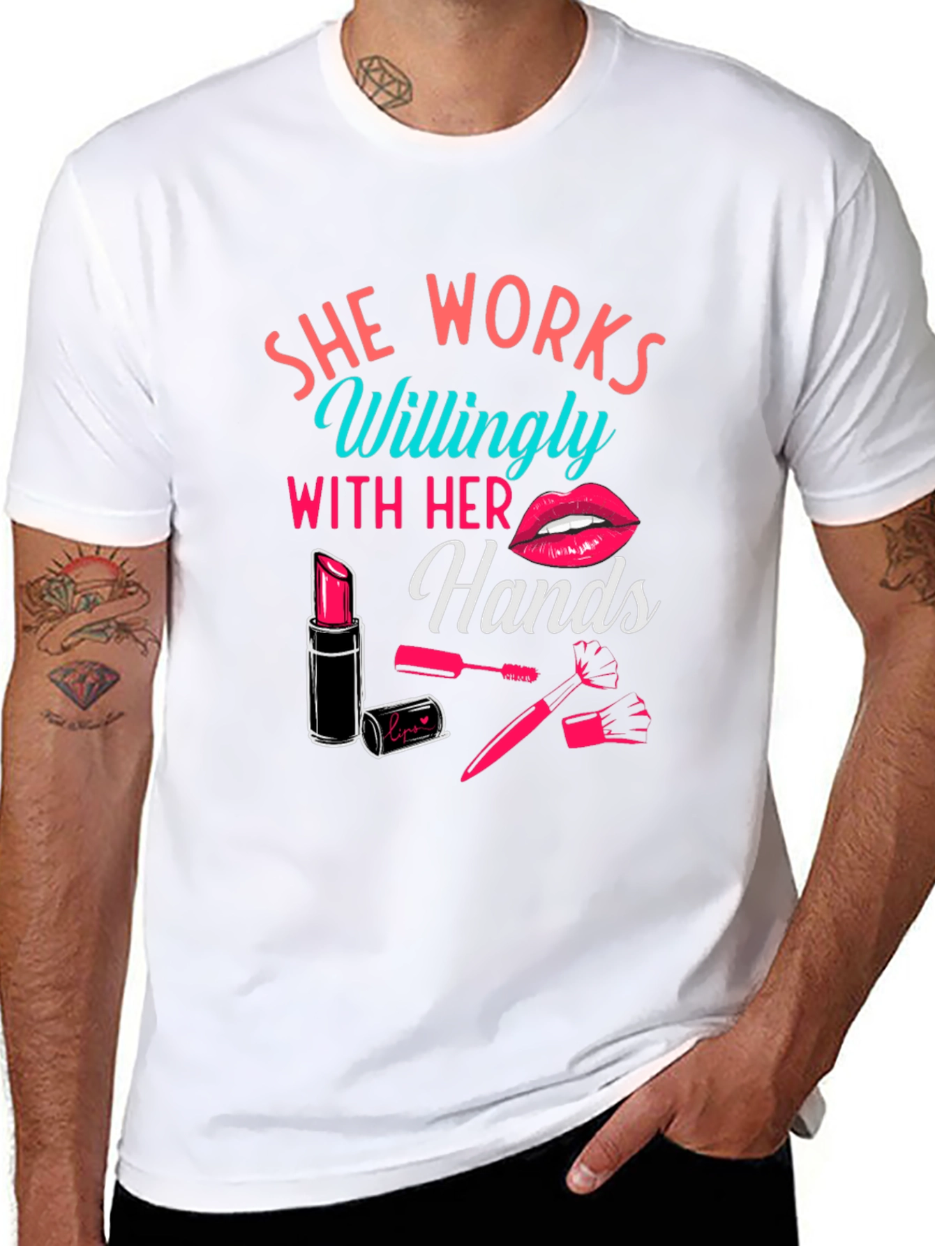 She Works Willingly With Her Hands Graphic Tee