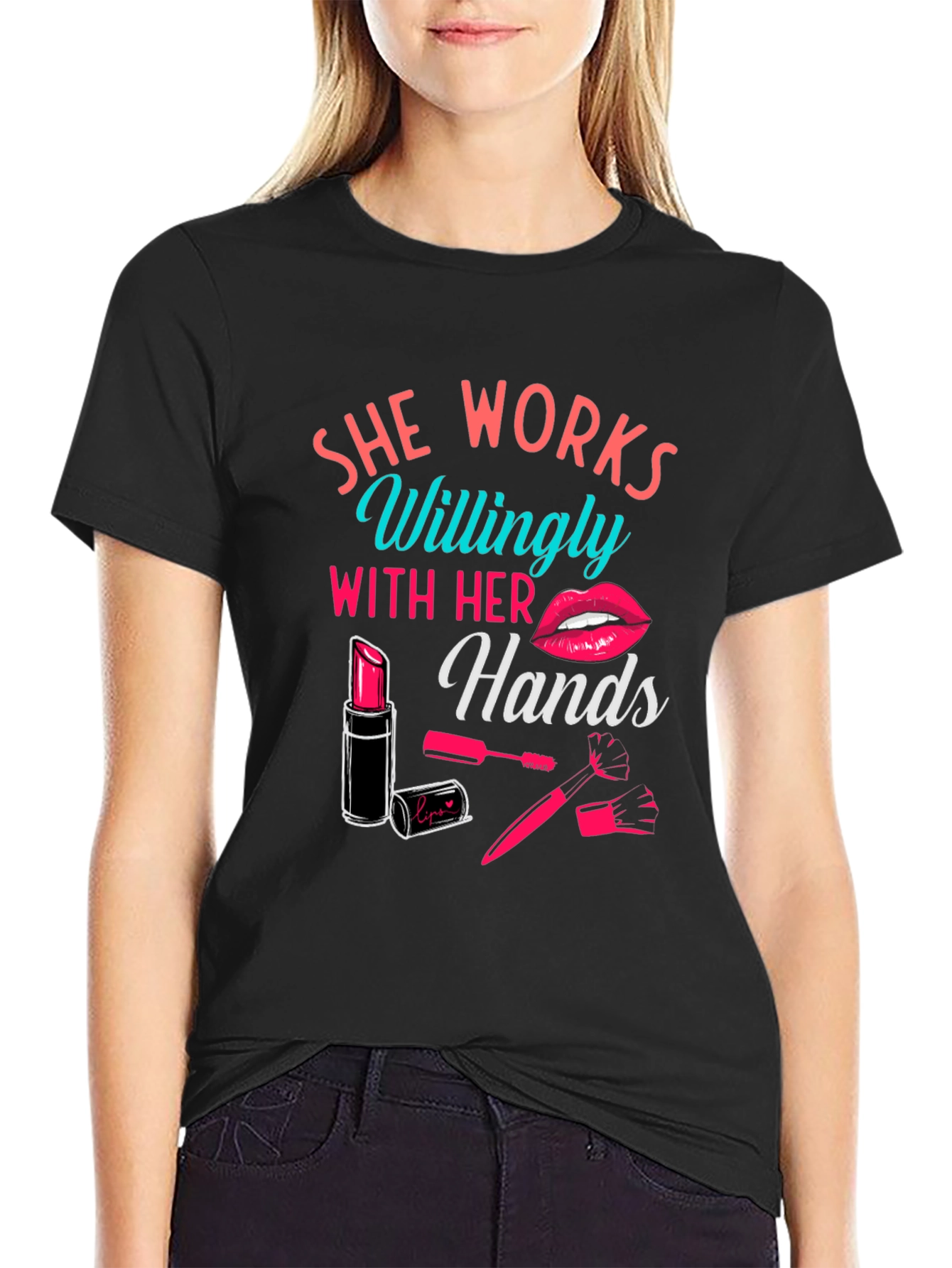She Works Willingly With Her Hands Graphic Tee