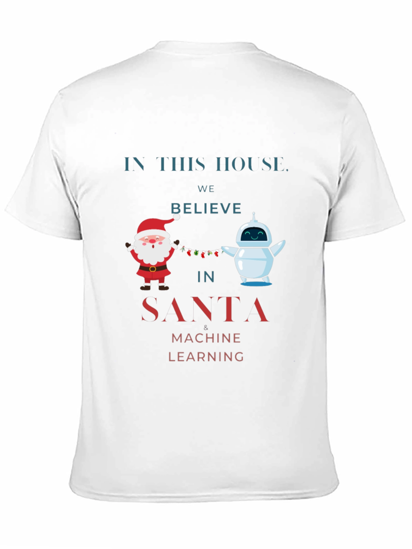 Santa Machine Learning Christmas T-Shirt