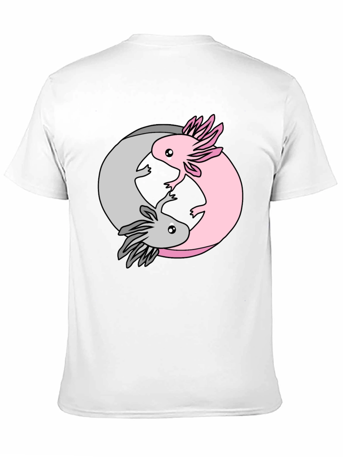 Yin Yang Axolotl T-Shirt - Balance & Harmony