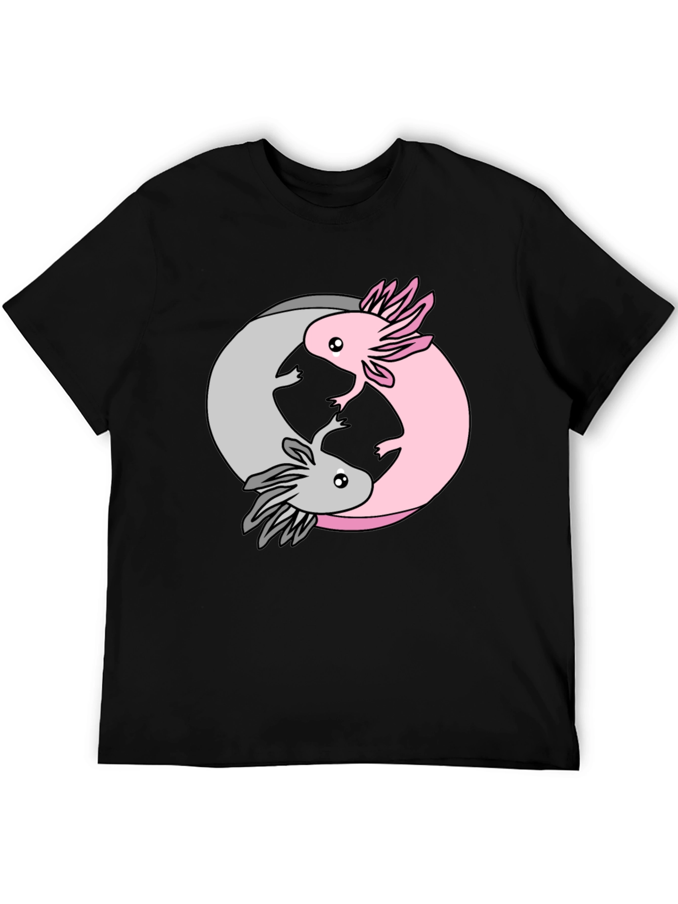 Yin Yang Axolotl T-Shirt - Balance & Harmony