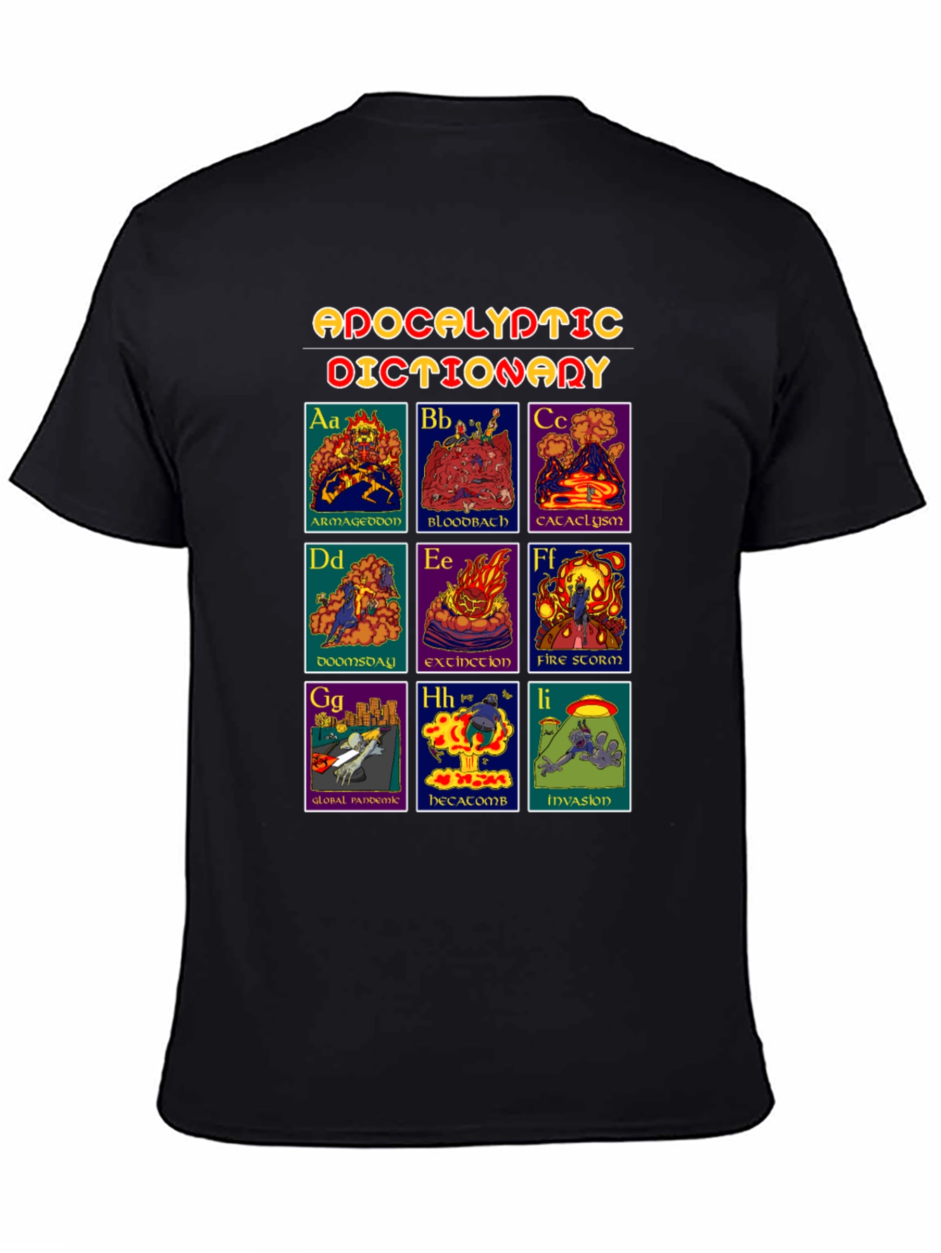 Apocalyptic Dictionary Graphic T-Shirt - Black