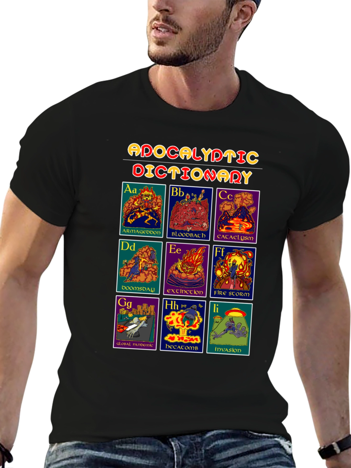 Apocalyptic Dictionary Graphic T-Shirt - Black