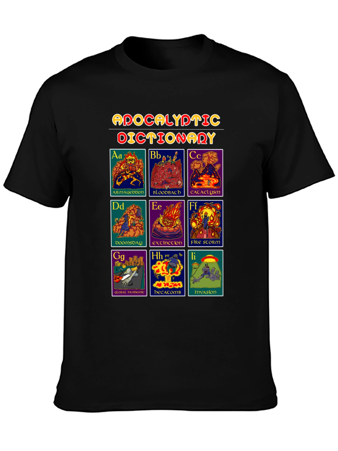 Apocalyptic Dictionary Graphic T-Shirt - Black