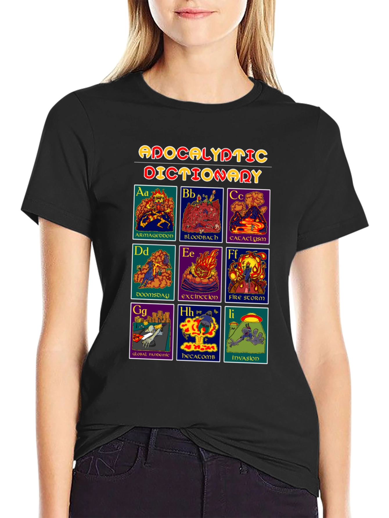 Apocalyptic Dictionary Graphic T-Shirt - Black
