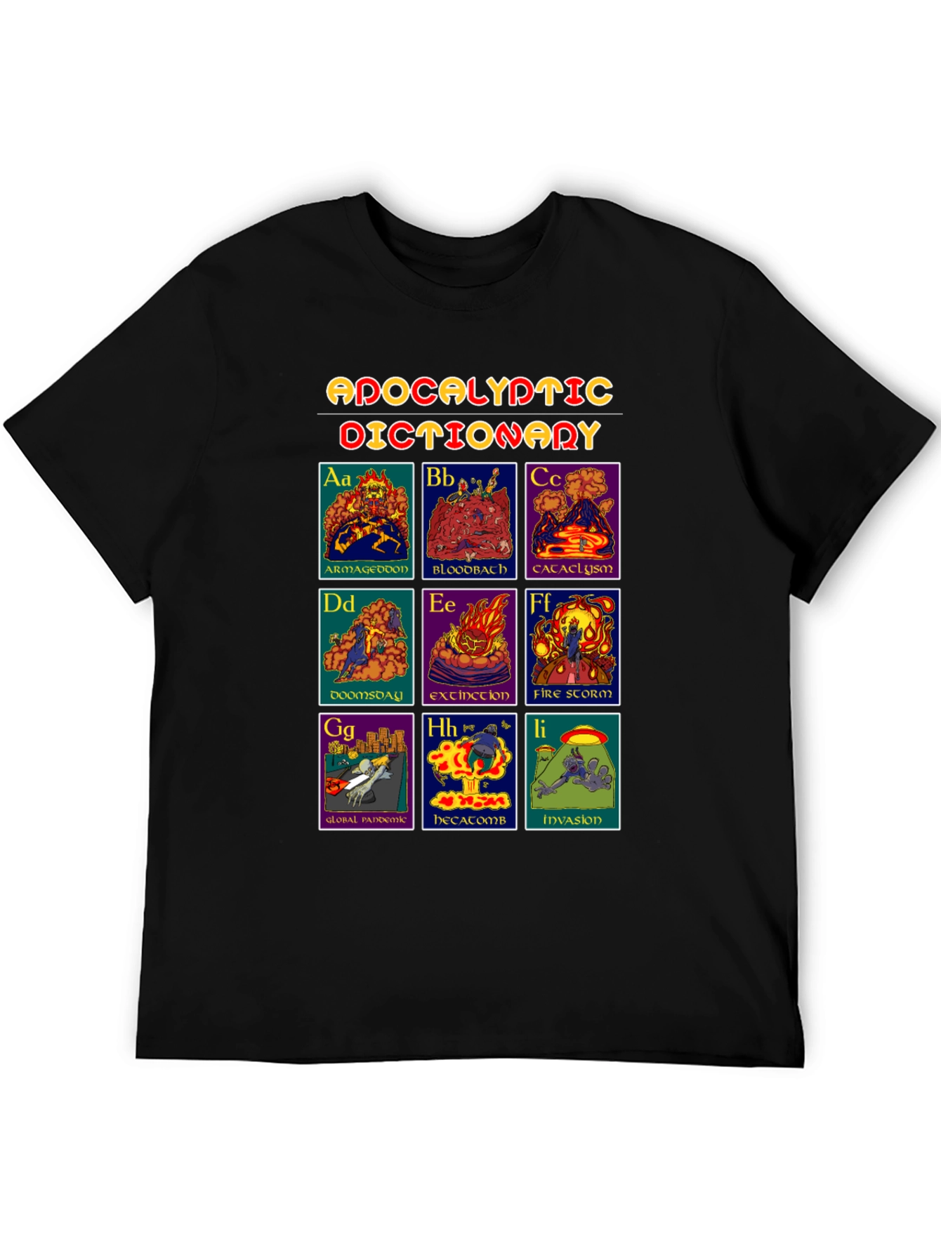 Apocalyptic Dictionary Graphic T-Shirt - Black
