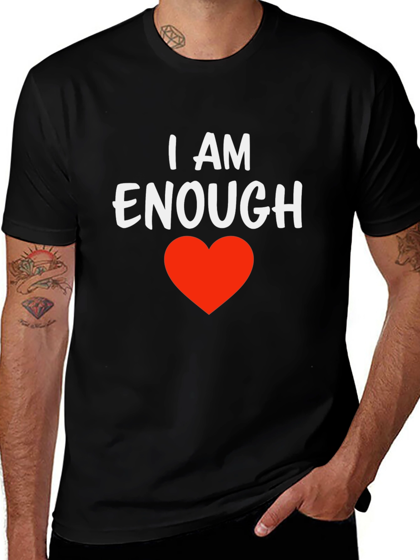 I AM ENOUGH Graphic Tee - Positive Affirmation T-Shirt