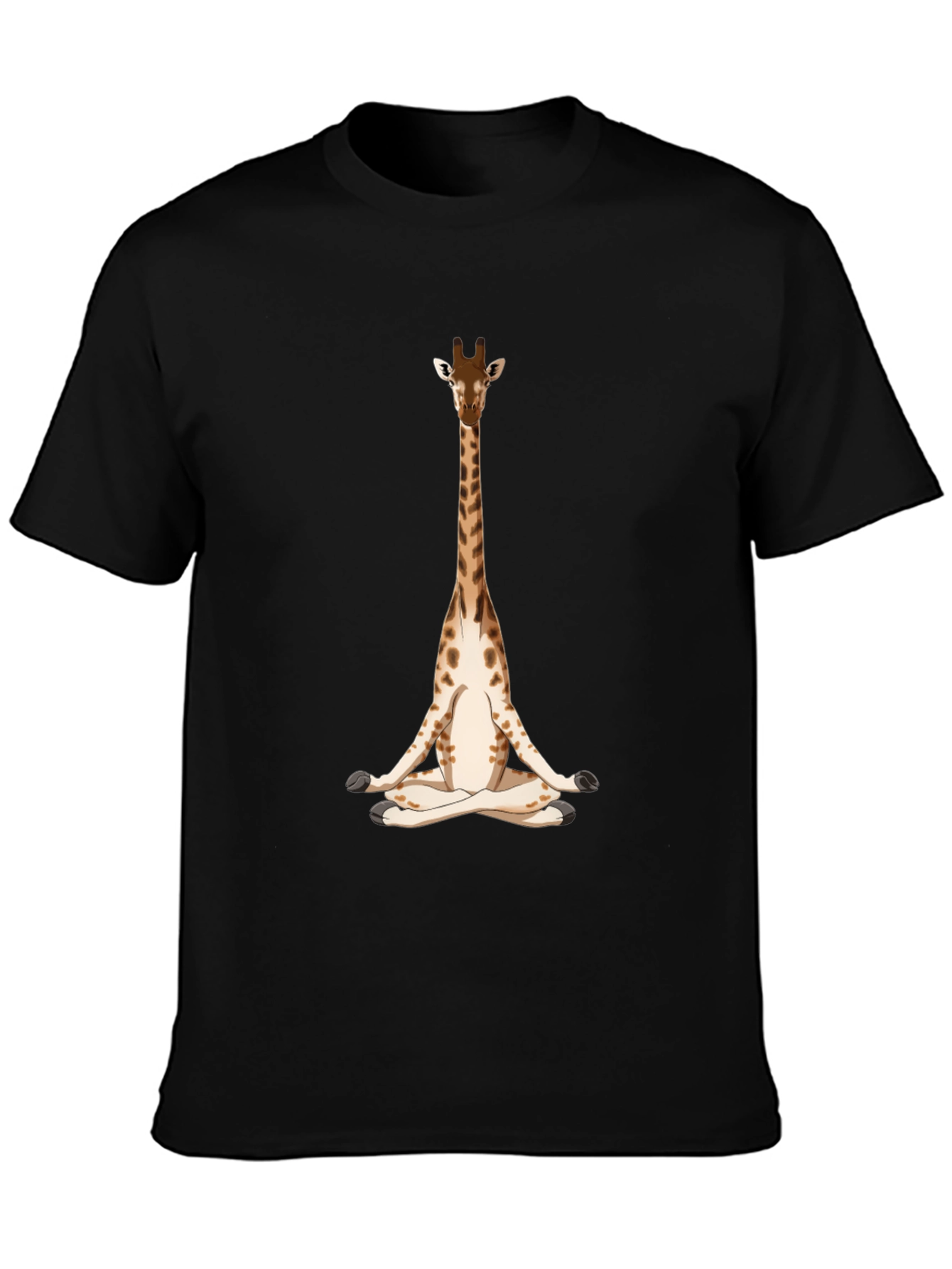 Meditating Giraffe Graphic T-Shirt