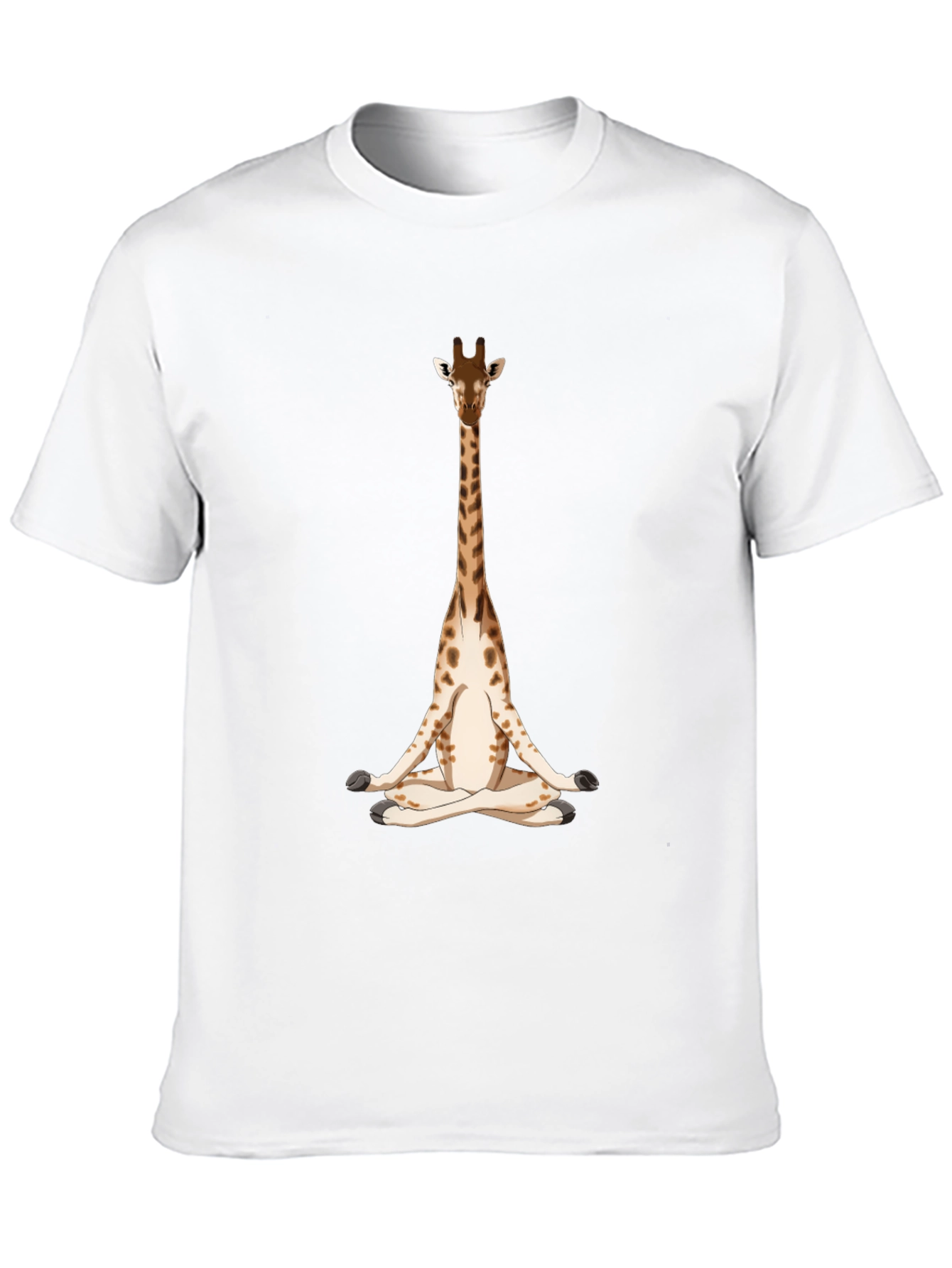 Meditating Giraffe Graphic T-Shirt