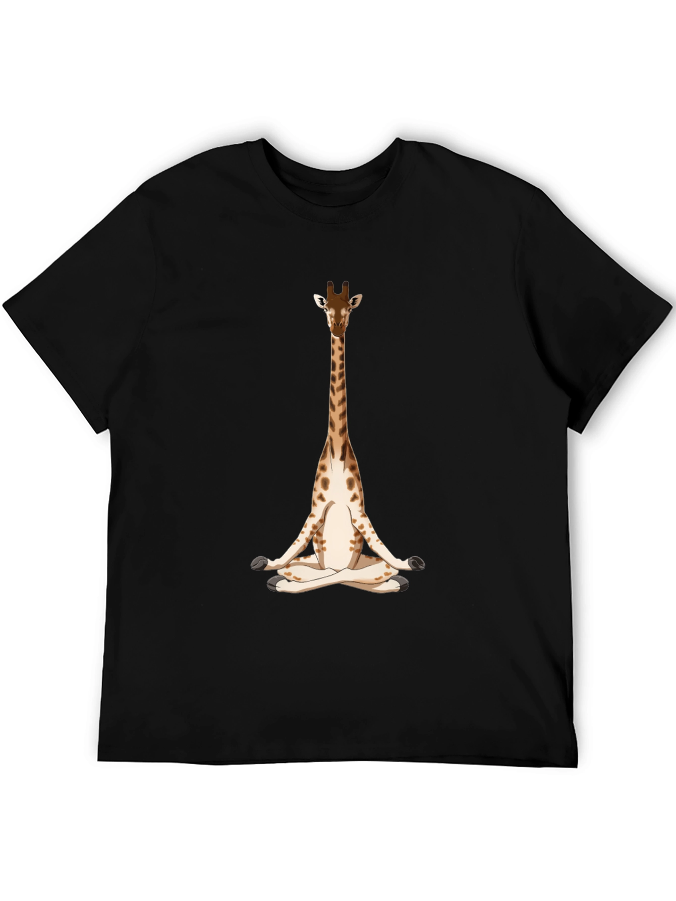 Meditating Giraffe Graphic T-Shirt