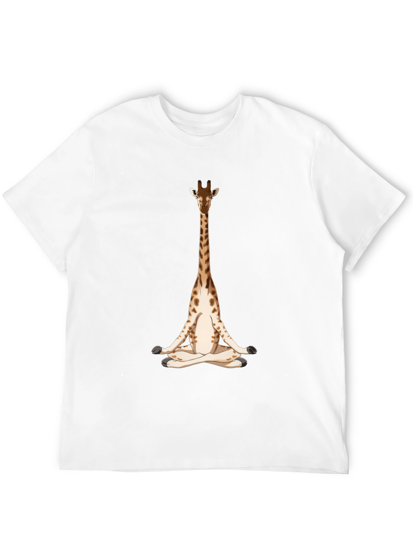 Meditating Giraffe Graphic T-Shirt