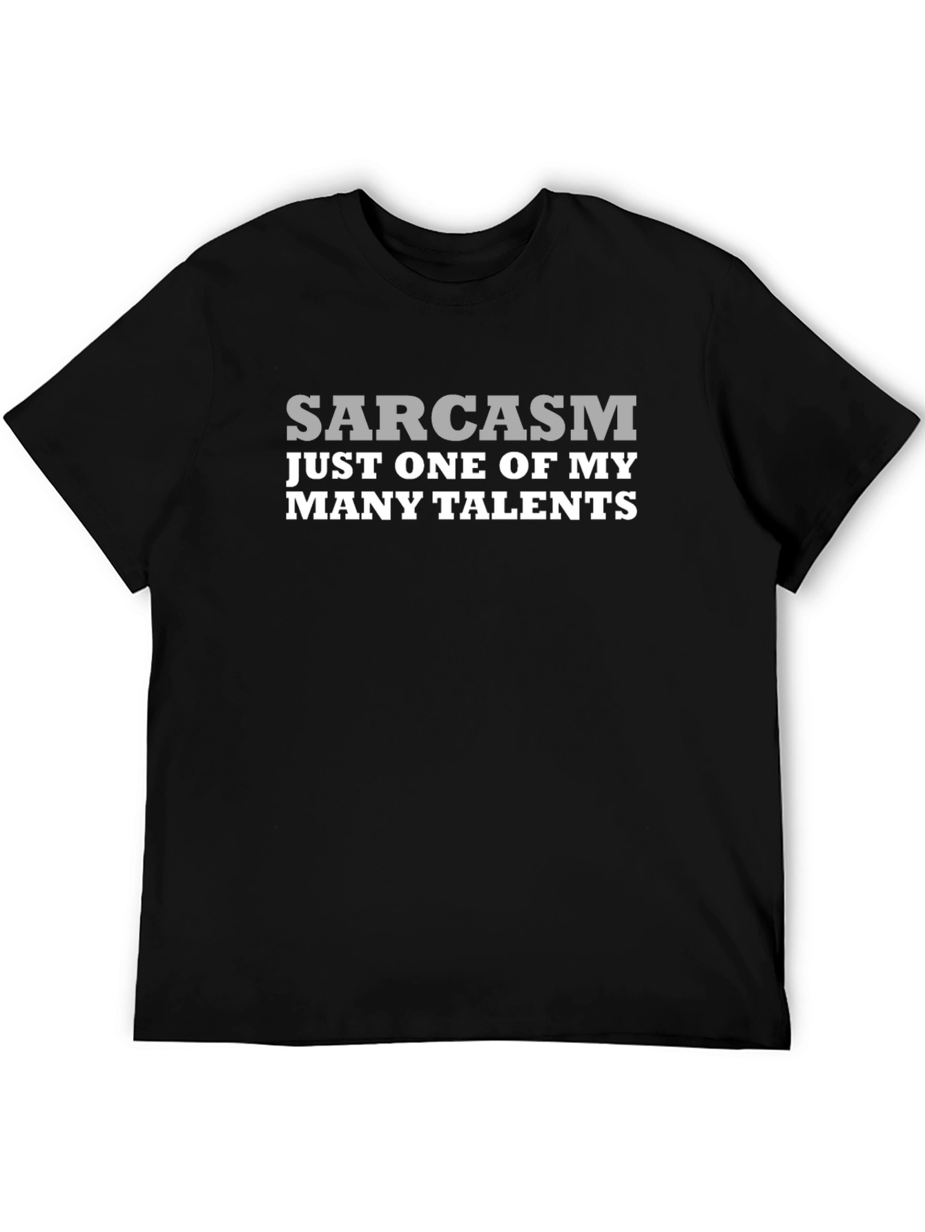 Sarcasm Talent Graphic Tee - Black Cotton T-Shirt