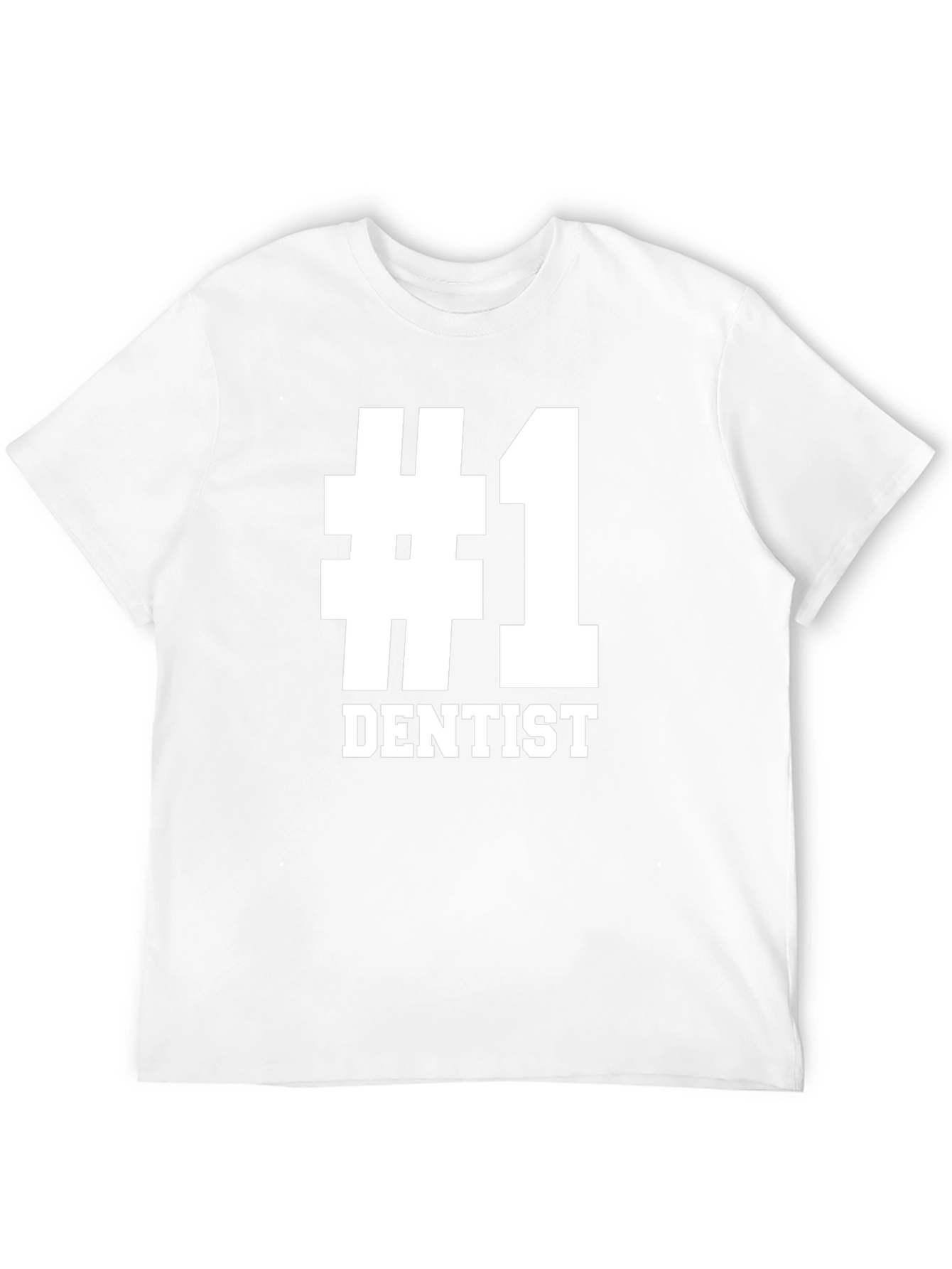 #1 Dentist T-Shirt - Black Cotton Tee