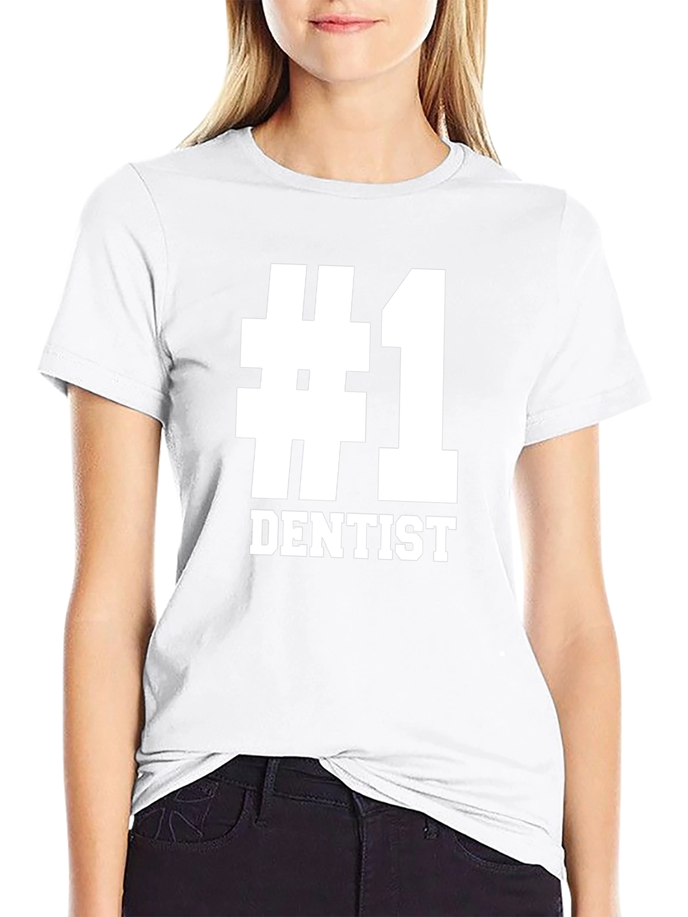#1 Dentist T-Shirt - Black Cotton Tee