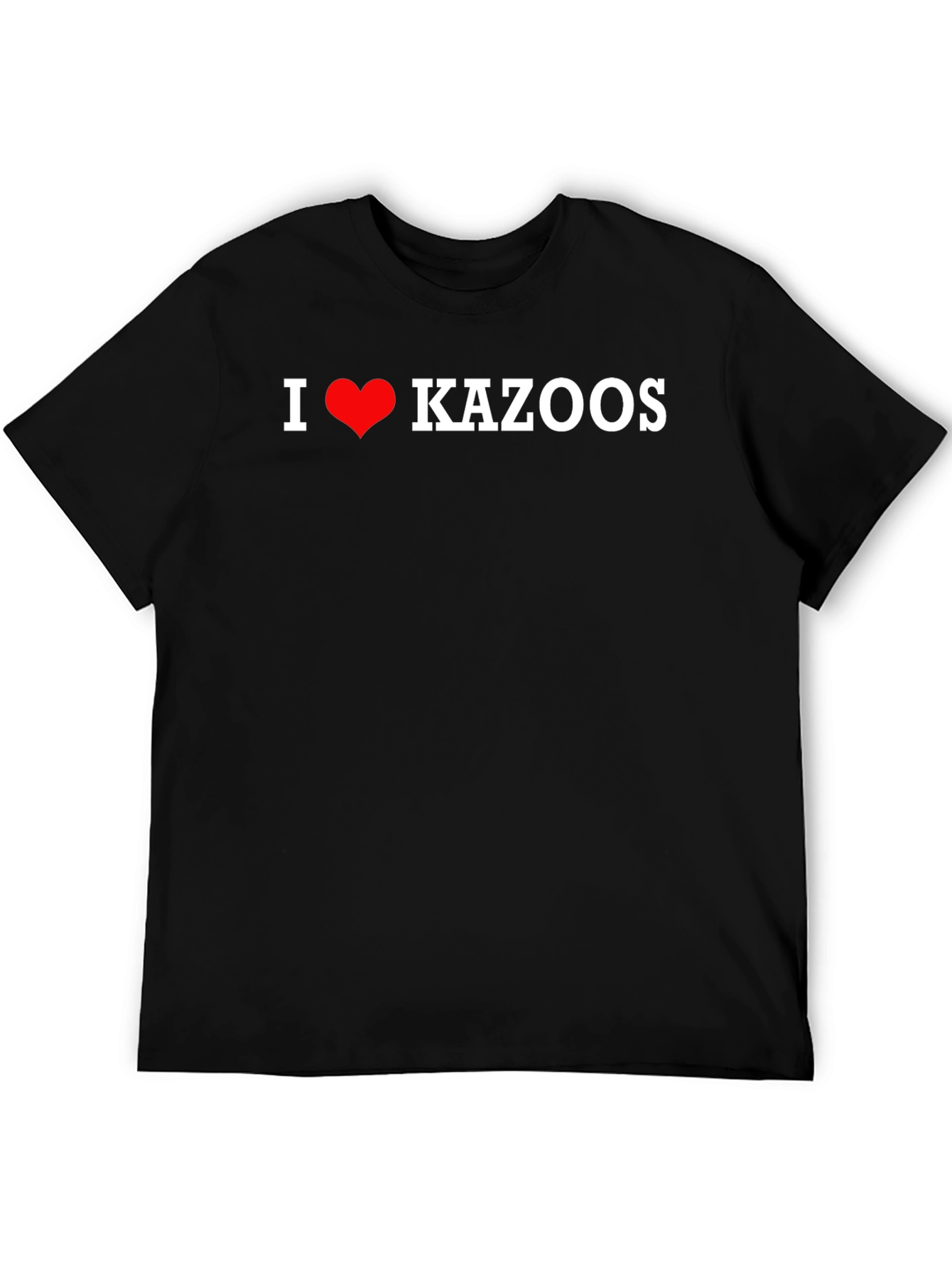 I Heart Kazoos T-Shirt - Novelty Music Lover Tee