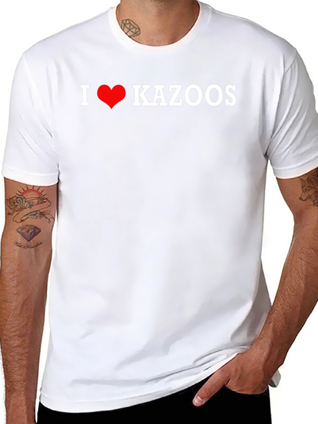 I Heart Kazoos T-Shirt - Novelty Music Lover Tee