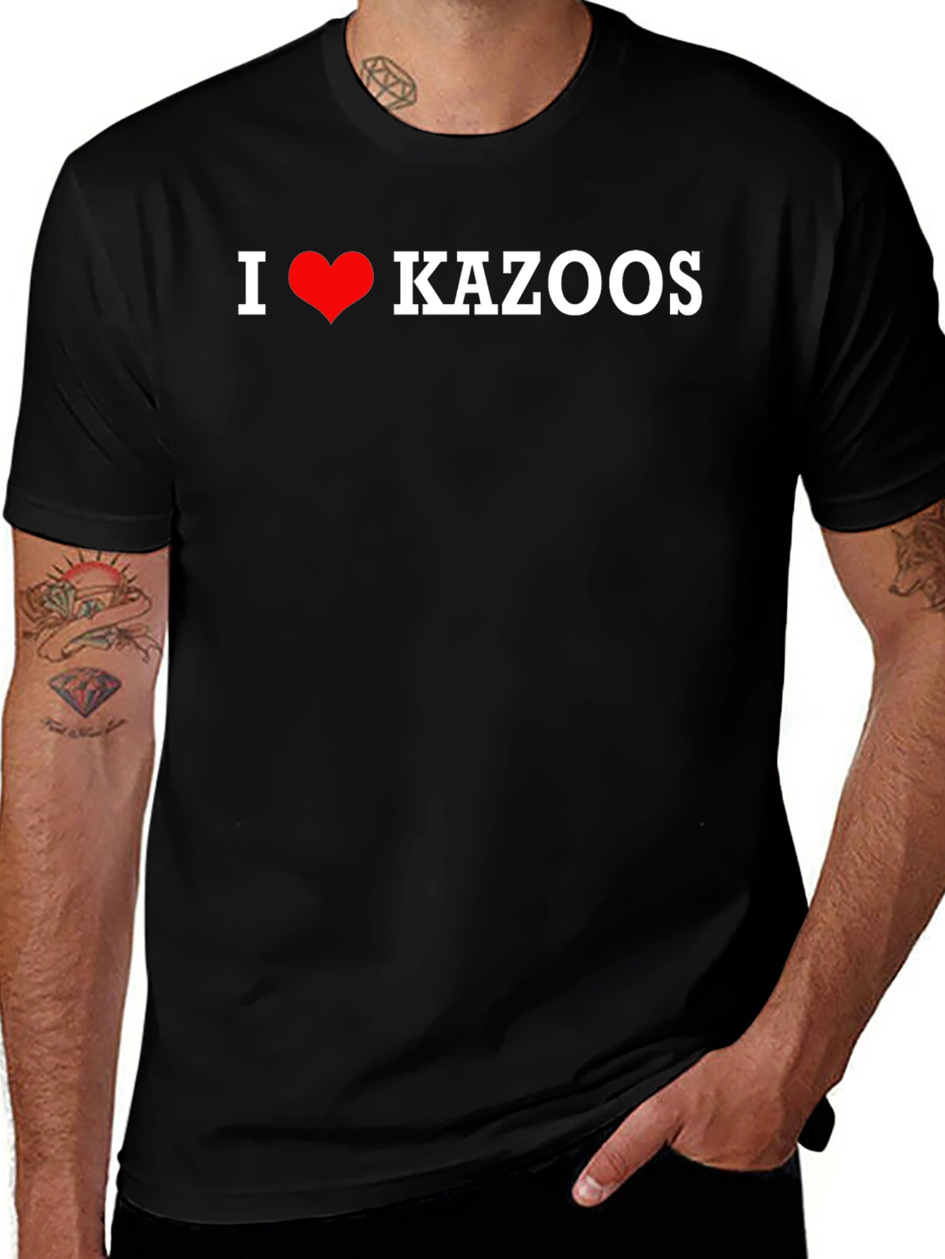 I Heart Kazoos T-Shirt - Novelty Music Lover Tee