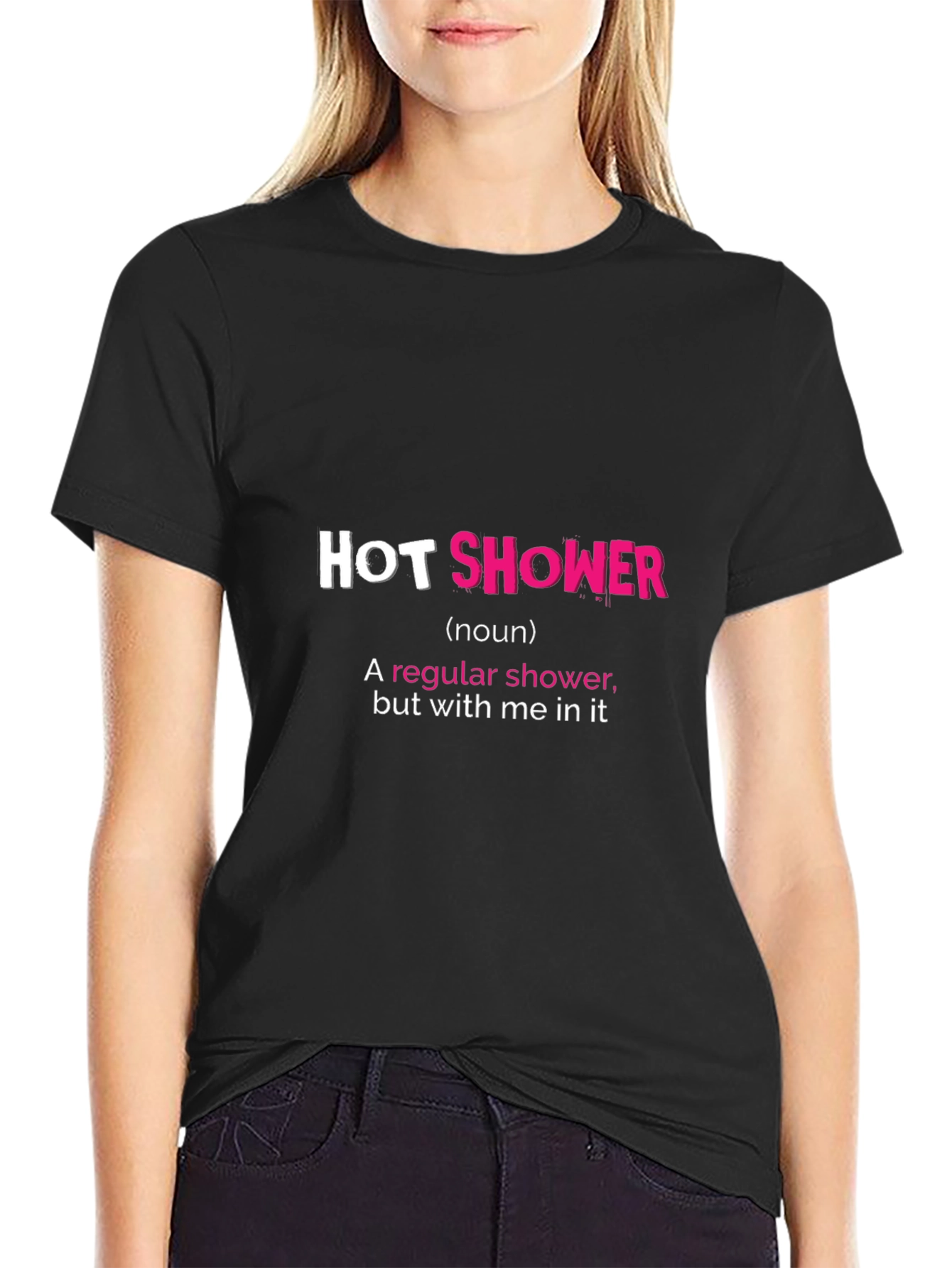 Hot Shower Graphic Tee - Funny Statement Shirt