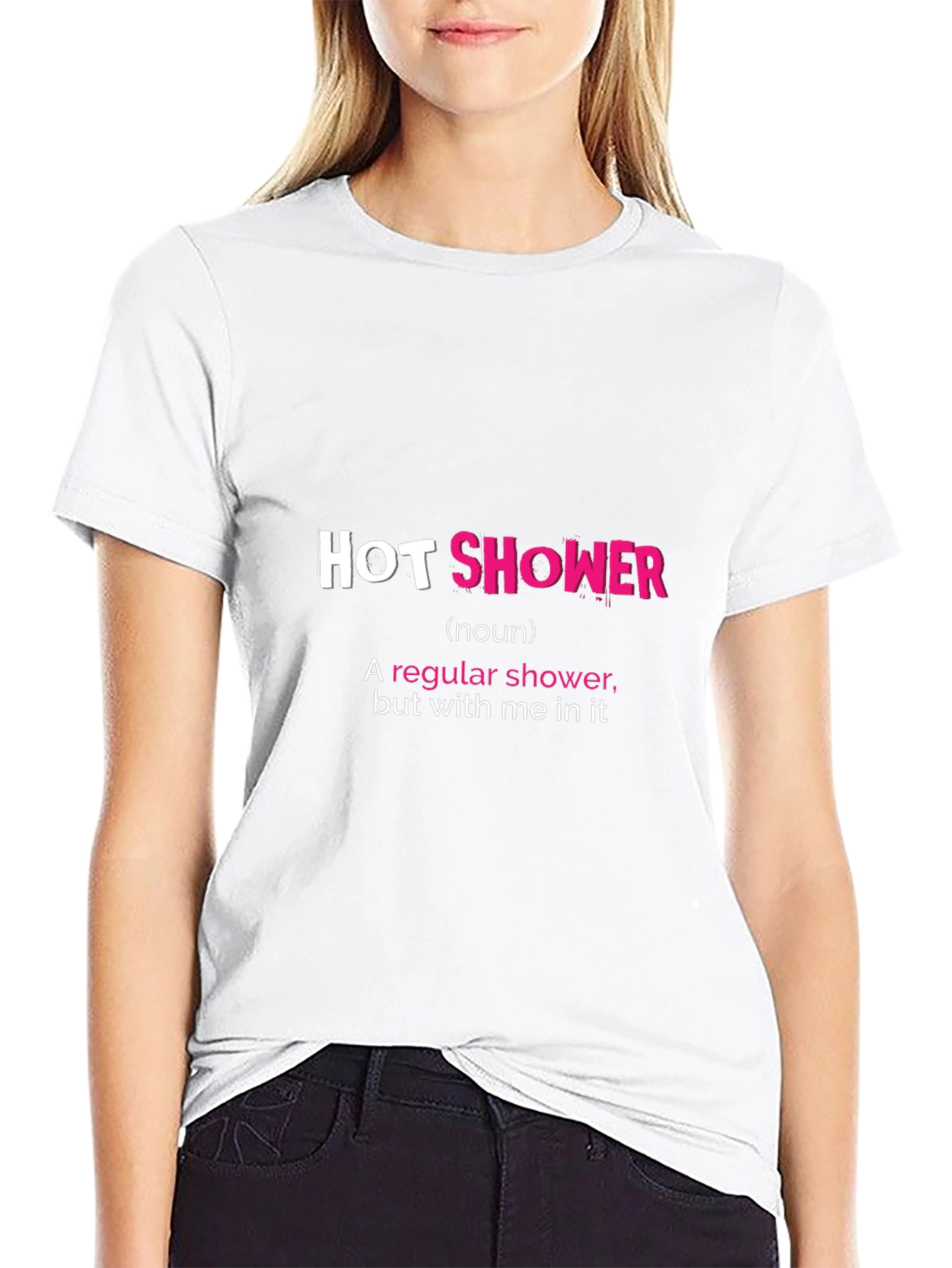 Hot Shower Graphic Tee - Funny Statement Shirt