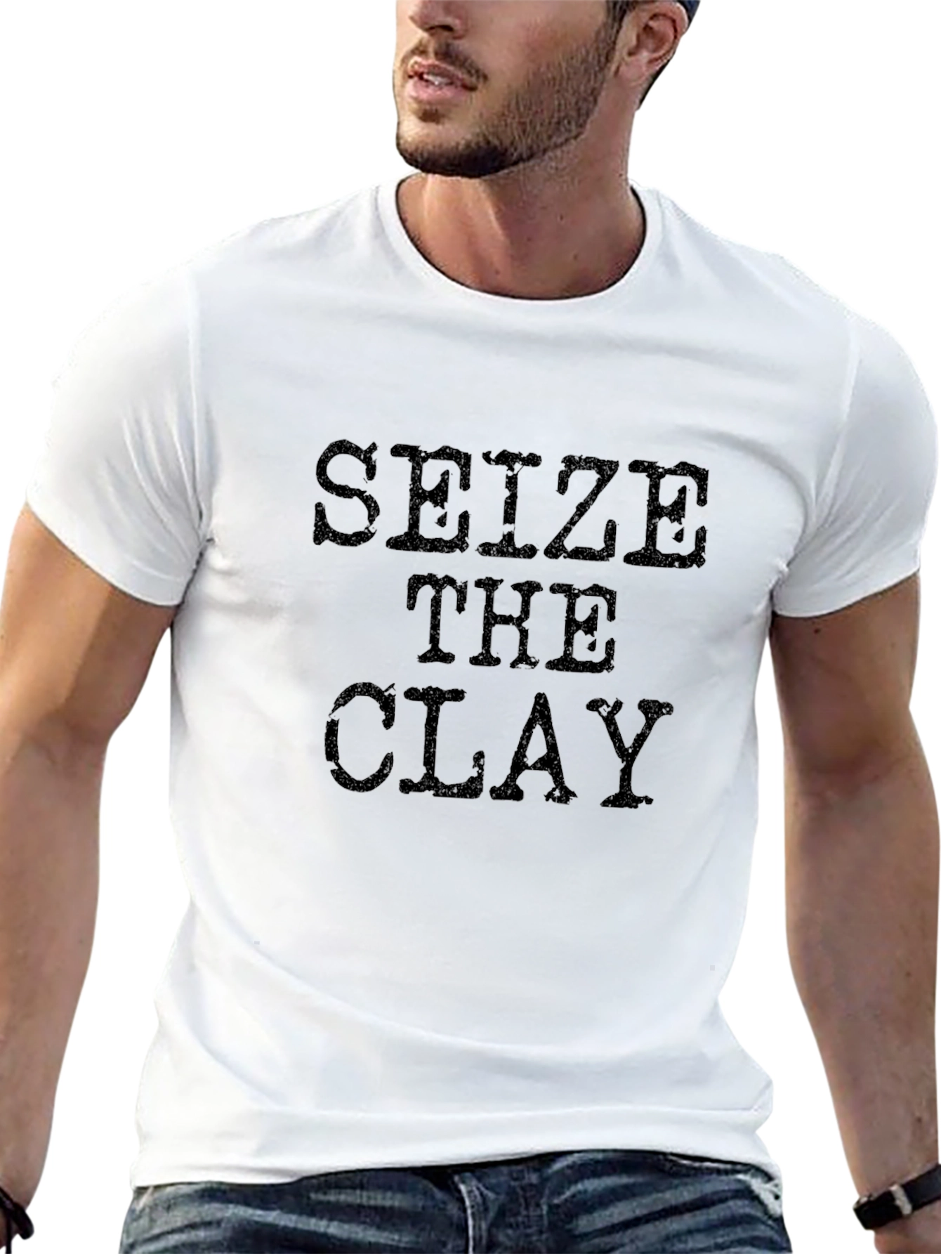 Seize The Clay Graphic T-Shirt - Black Cotton Tee
