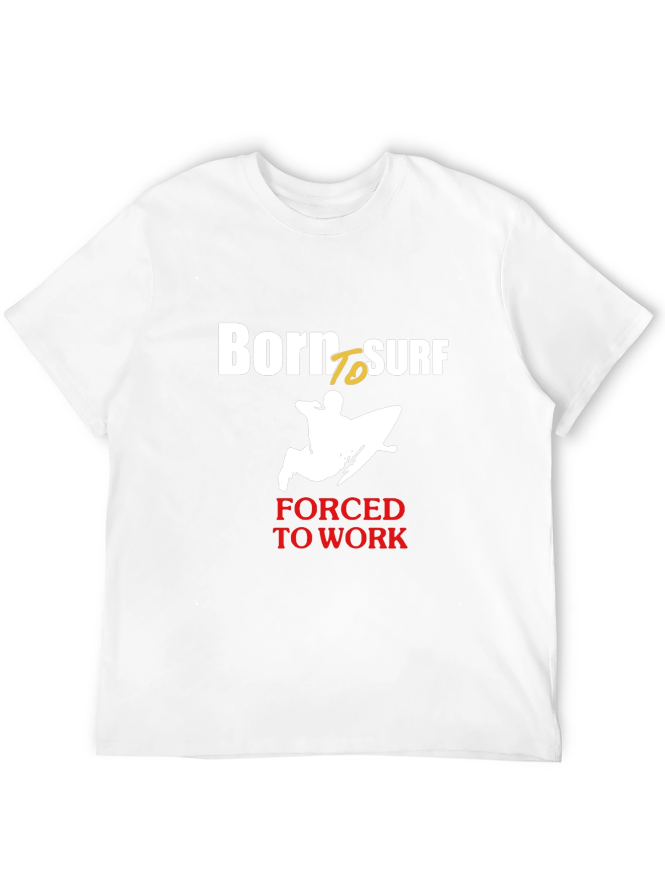 Born to Surf Mens Black Graphic Tee