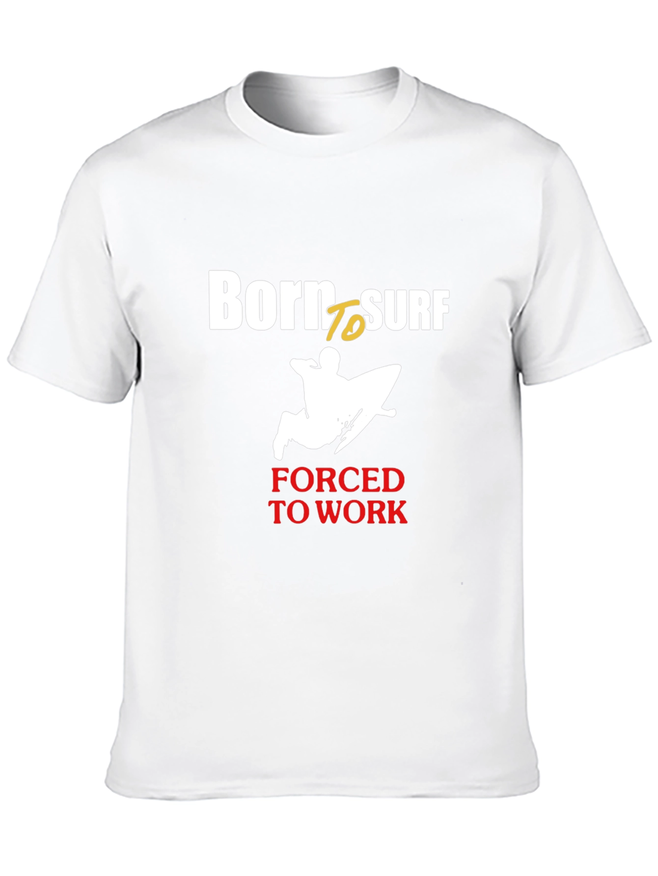 Born to Surf Mens Black Graphic Tee