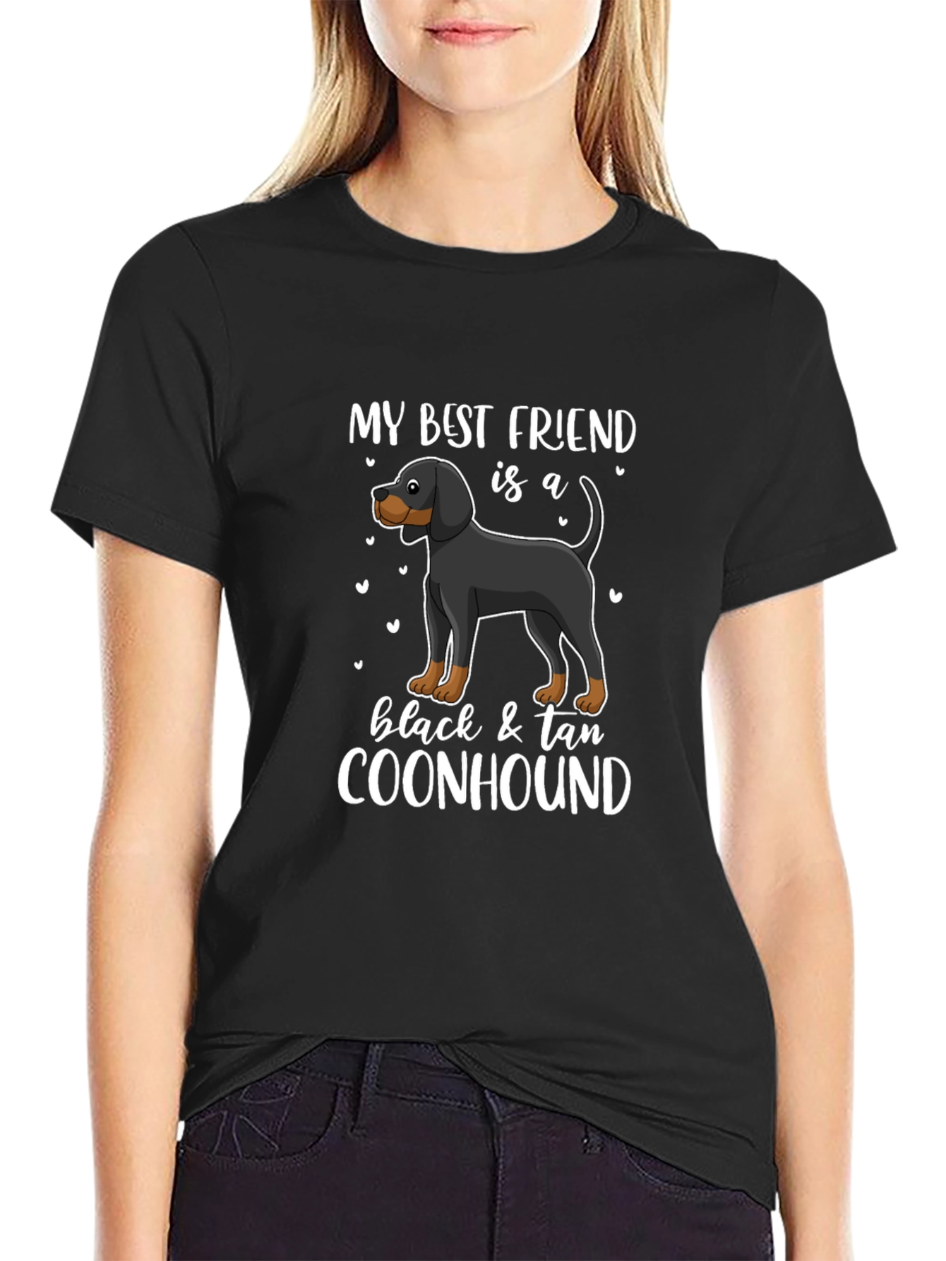 Black & Tan Coonhound Best Friend T-Shirt