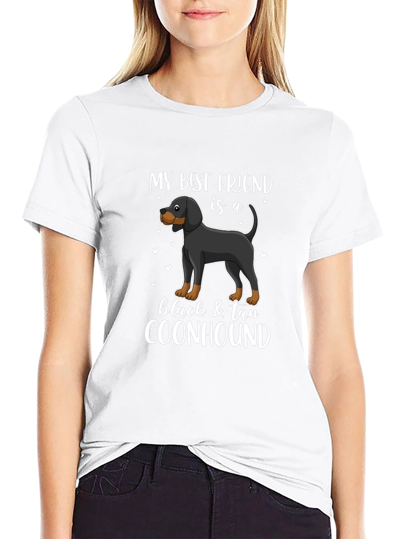 Black & Tan Coonhound Best Friend T-Shirt