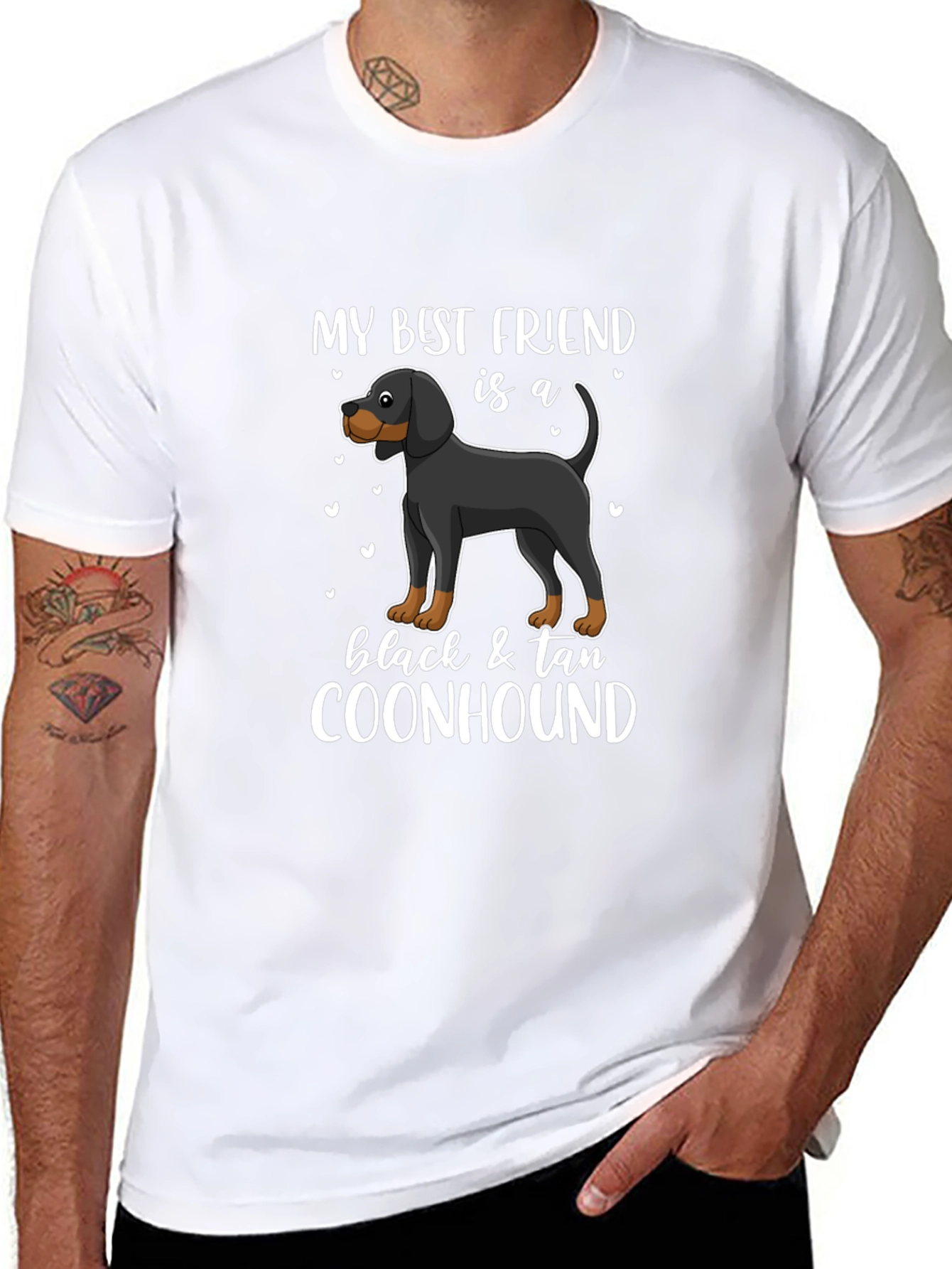 Black & Tan Coonhound Best Friend T-Shirt