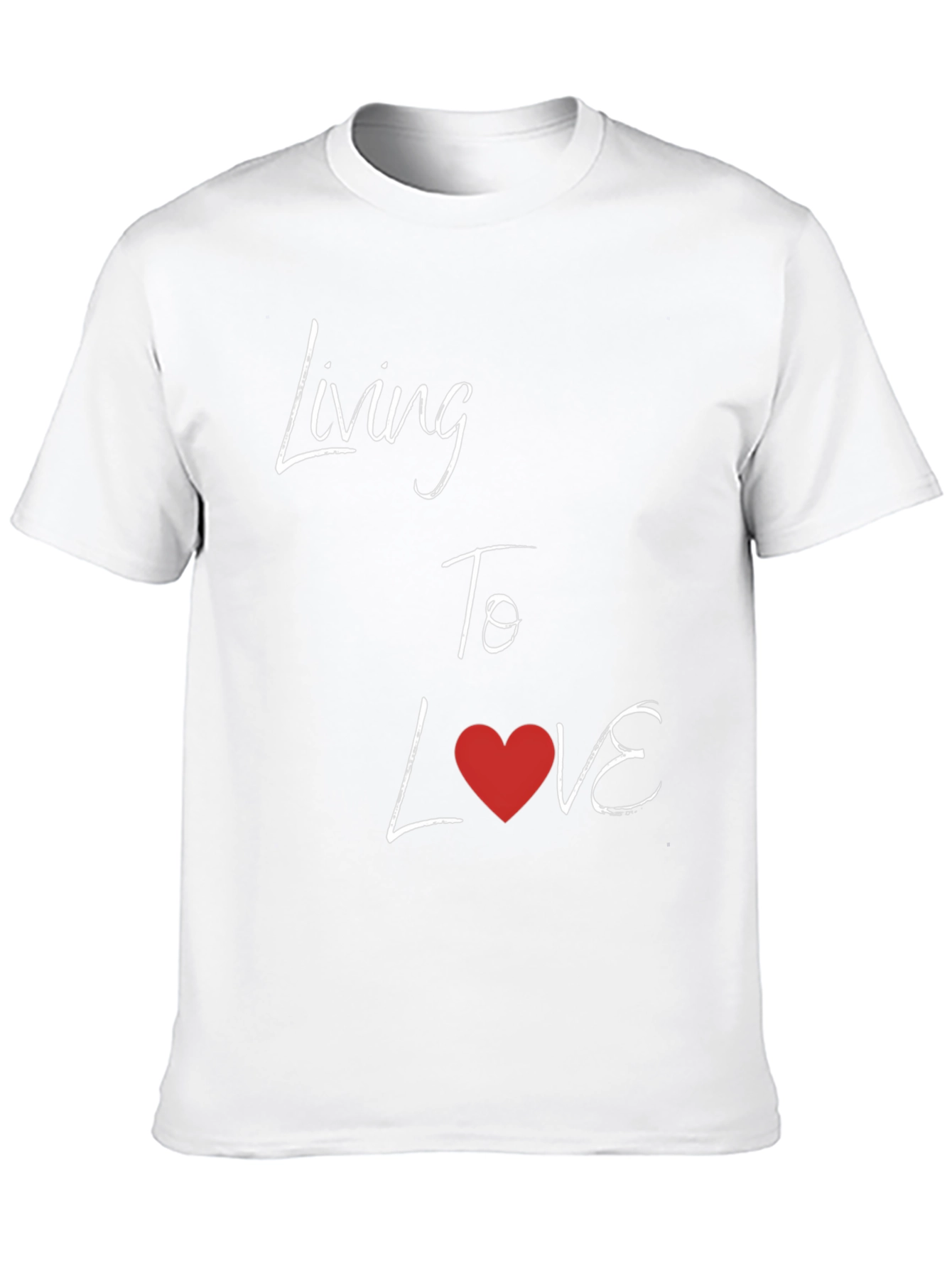 Living To Love Black Graphic Tee