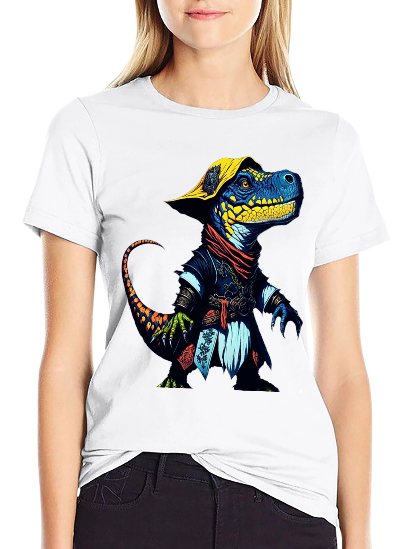 Dinosaur Pirate T-Shirt - Unique Graphic Tee