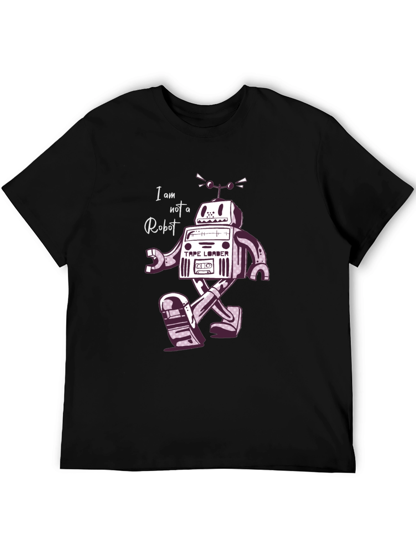Retro Robot T-Shirt - I Am Not A Robot!