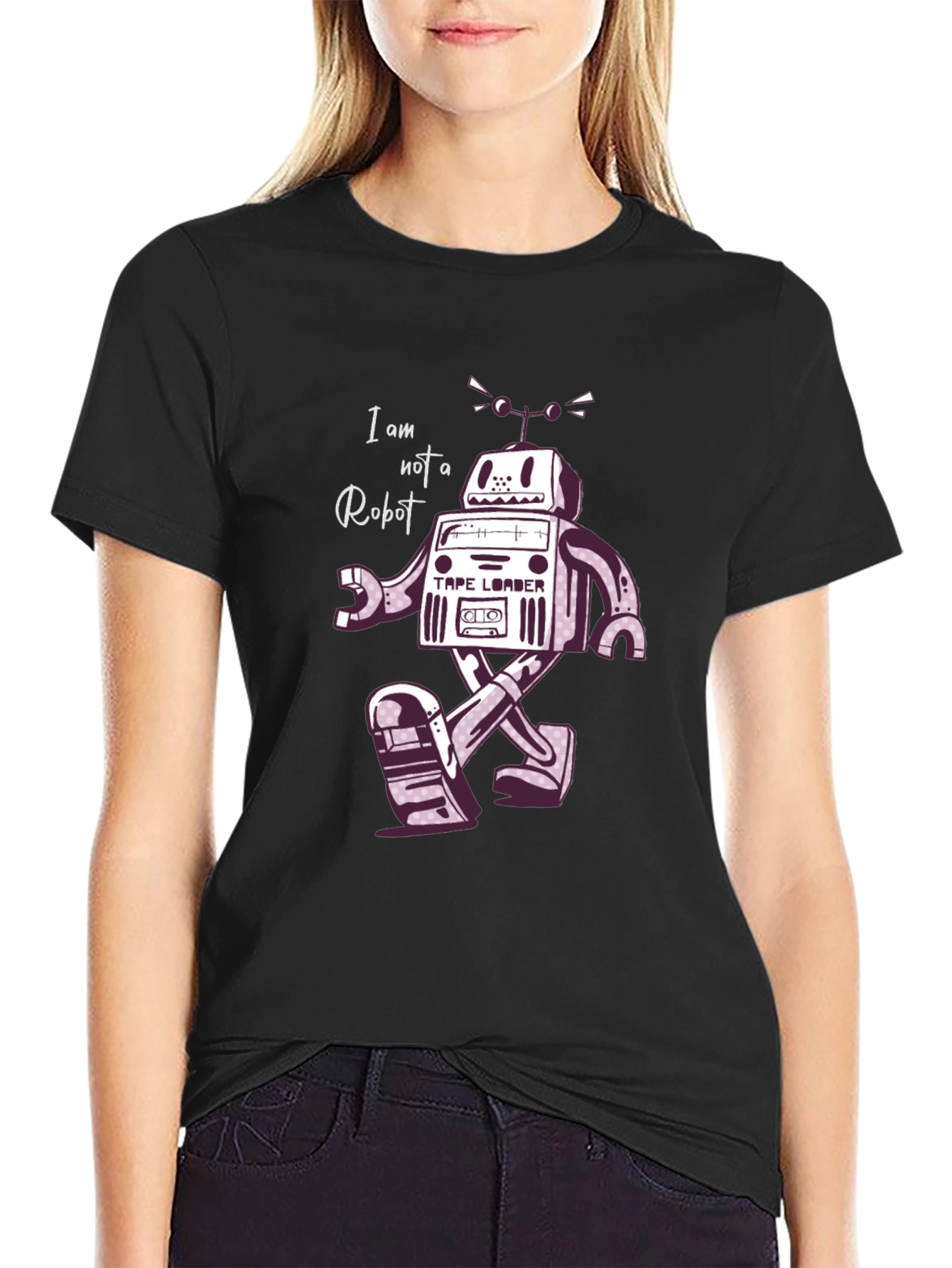 Retro Robot T-Shirt - I Am Not A Robot!