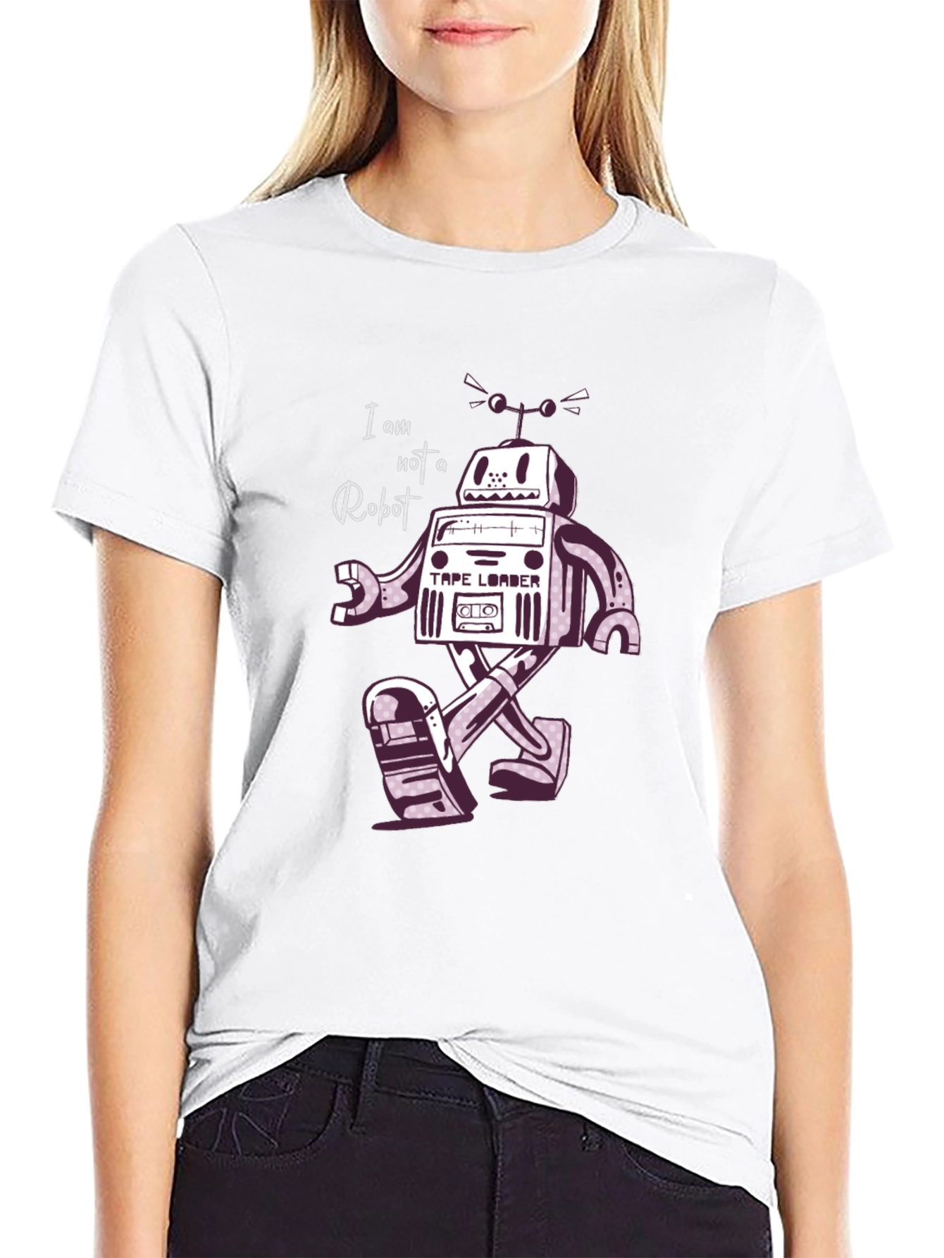 Retro Robot T-Shirt - I Am Not A Robot!