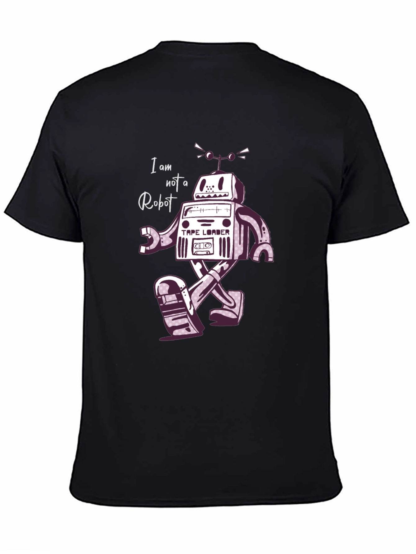 Retro Robot T-Shirt - I Am Not A Robot!