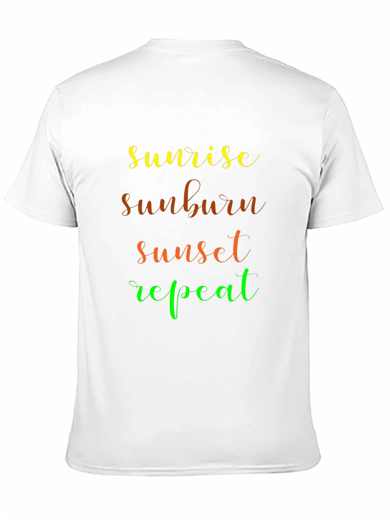 Sunrise Sunburn Sunset Repeat Graphic Tee