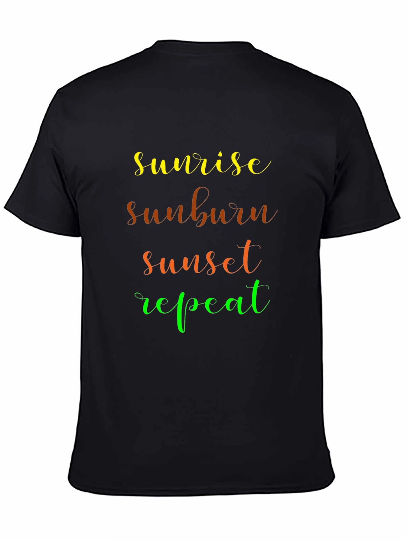 Sunrise Sunburn Sunset Repeat Graphic Tee