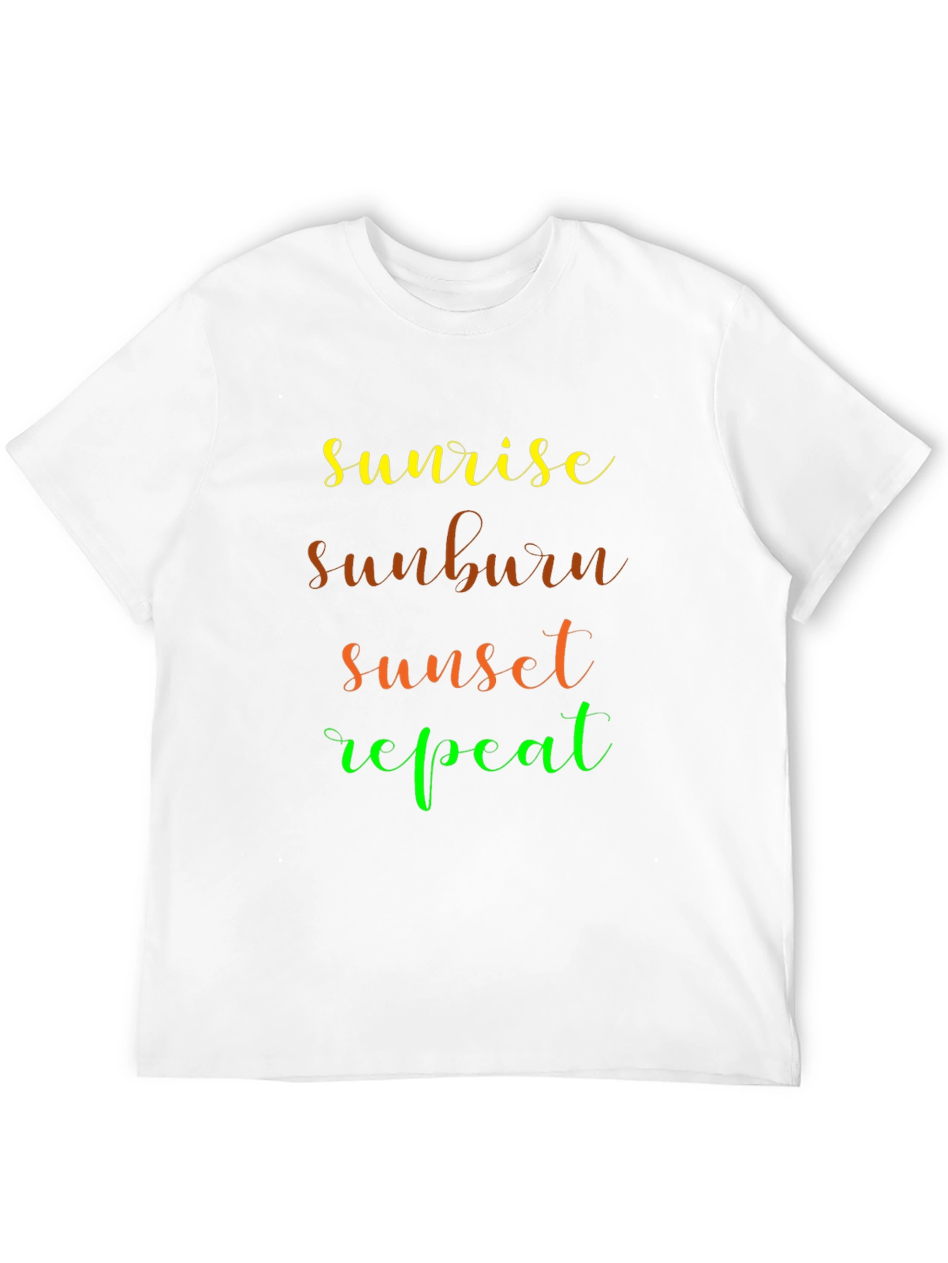 Sunrise Sunburn Sunset Repeat Graphic Tee