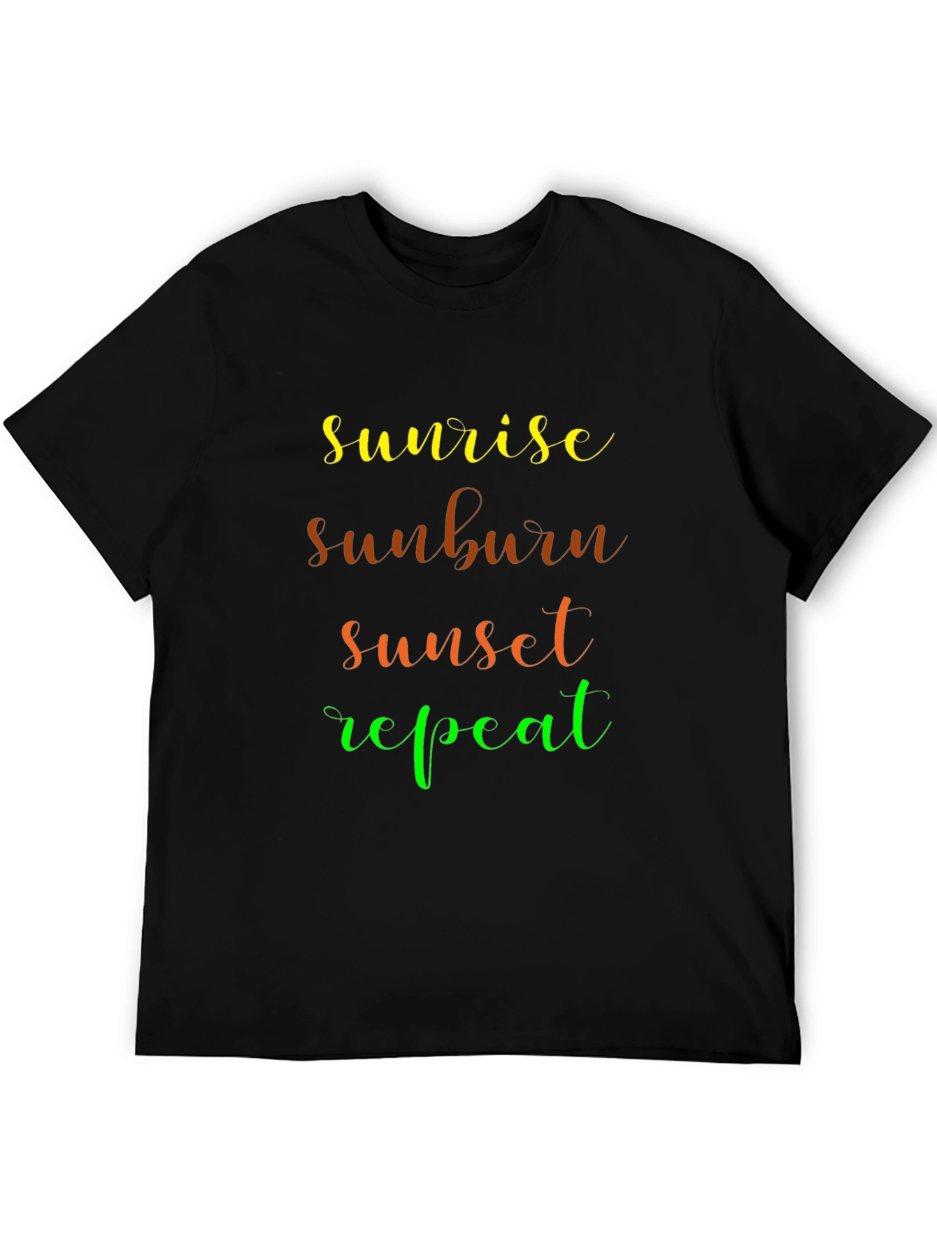 Sunrise Sunburn Sunset Repeat Graphic Tee