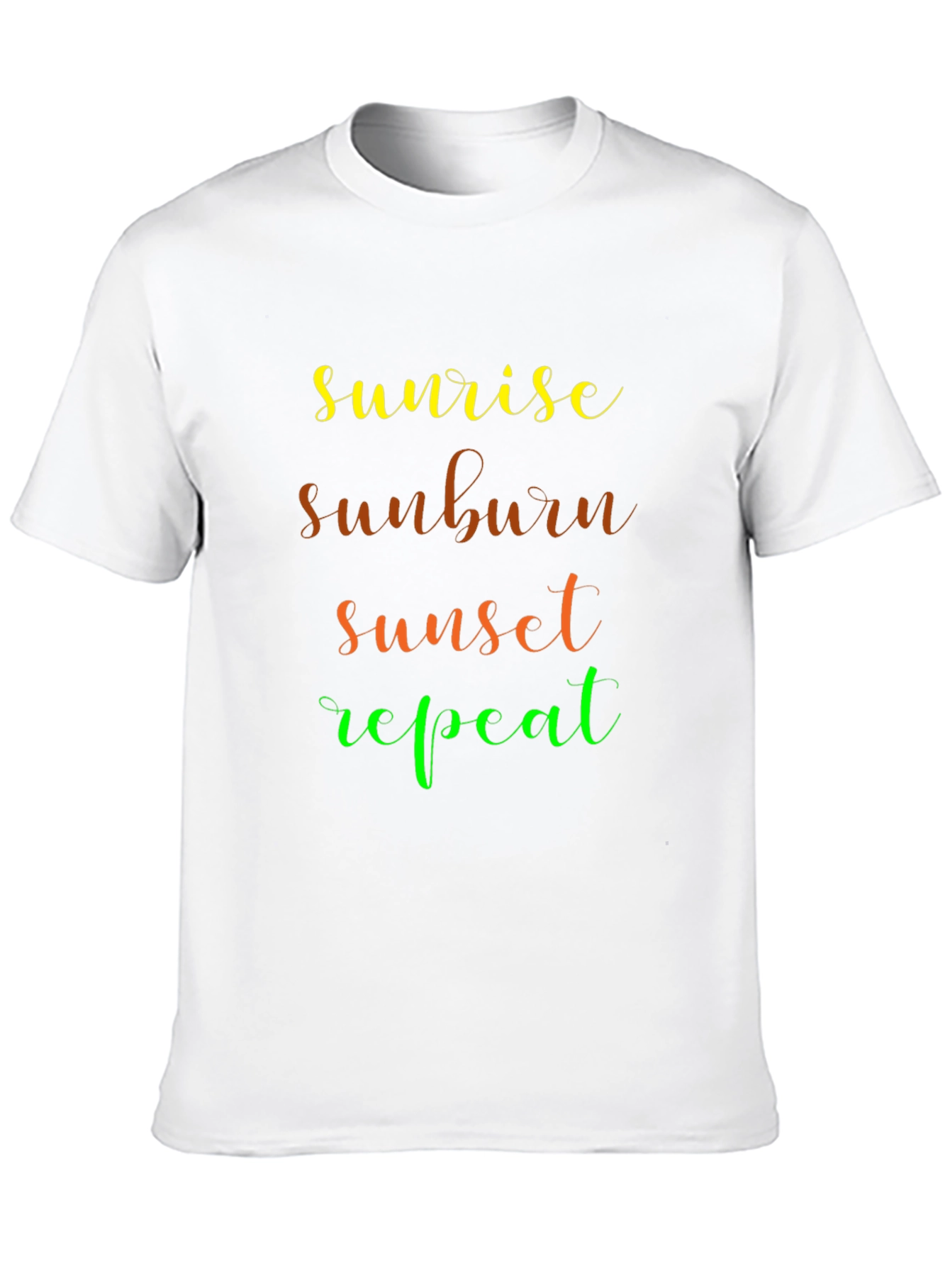 Sunrise Sunburn Sunset Repeat Graphic Tee