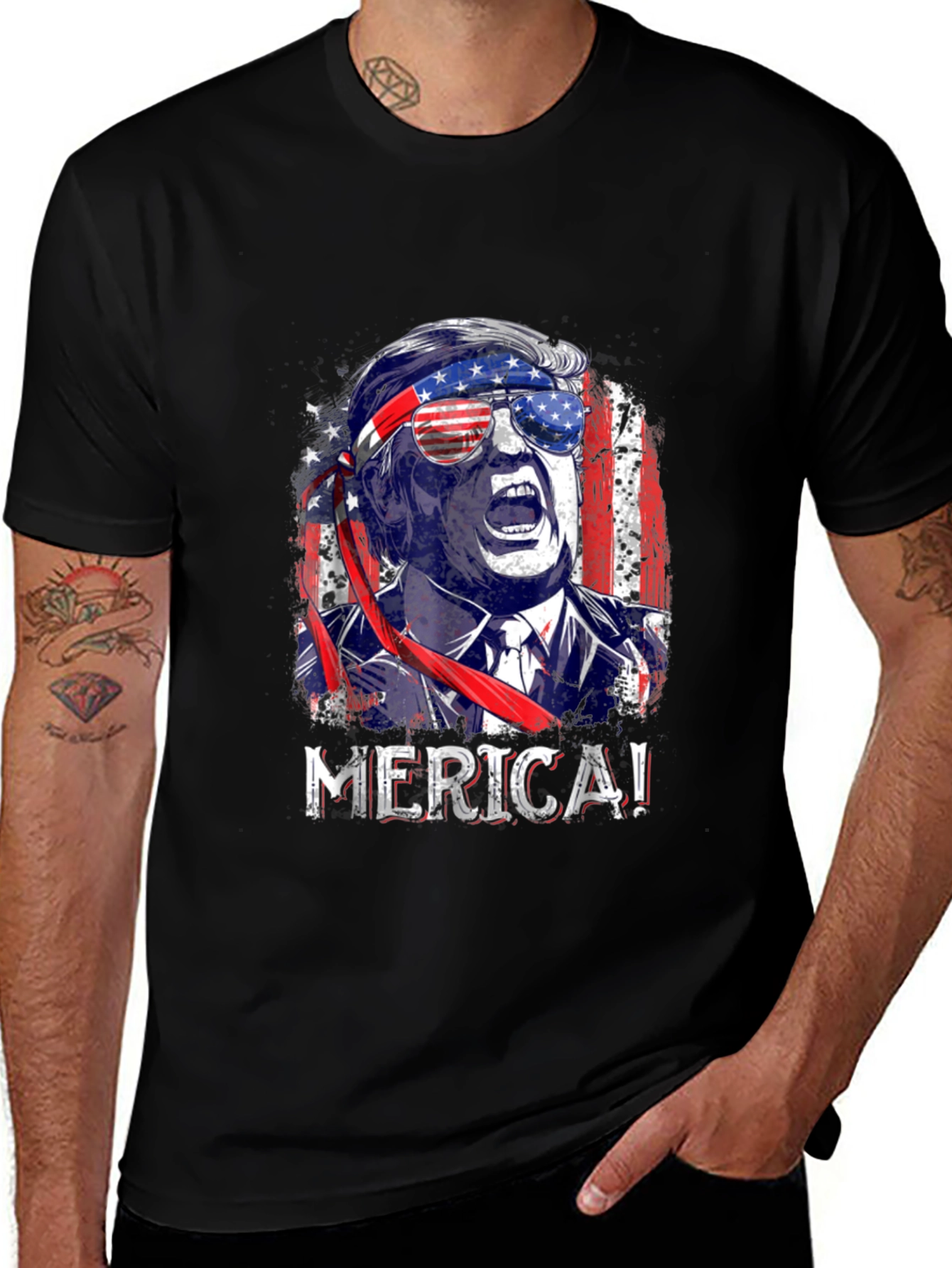 Patriotic Trump MERICA! T-Shirt
