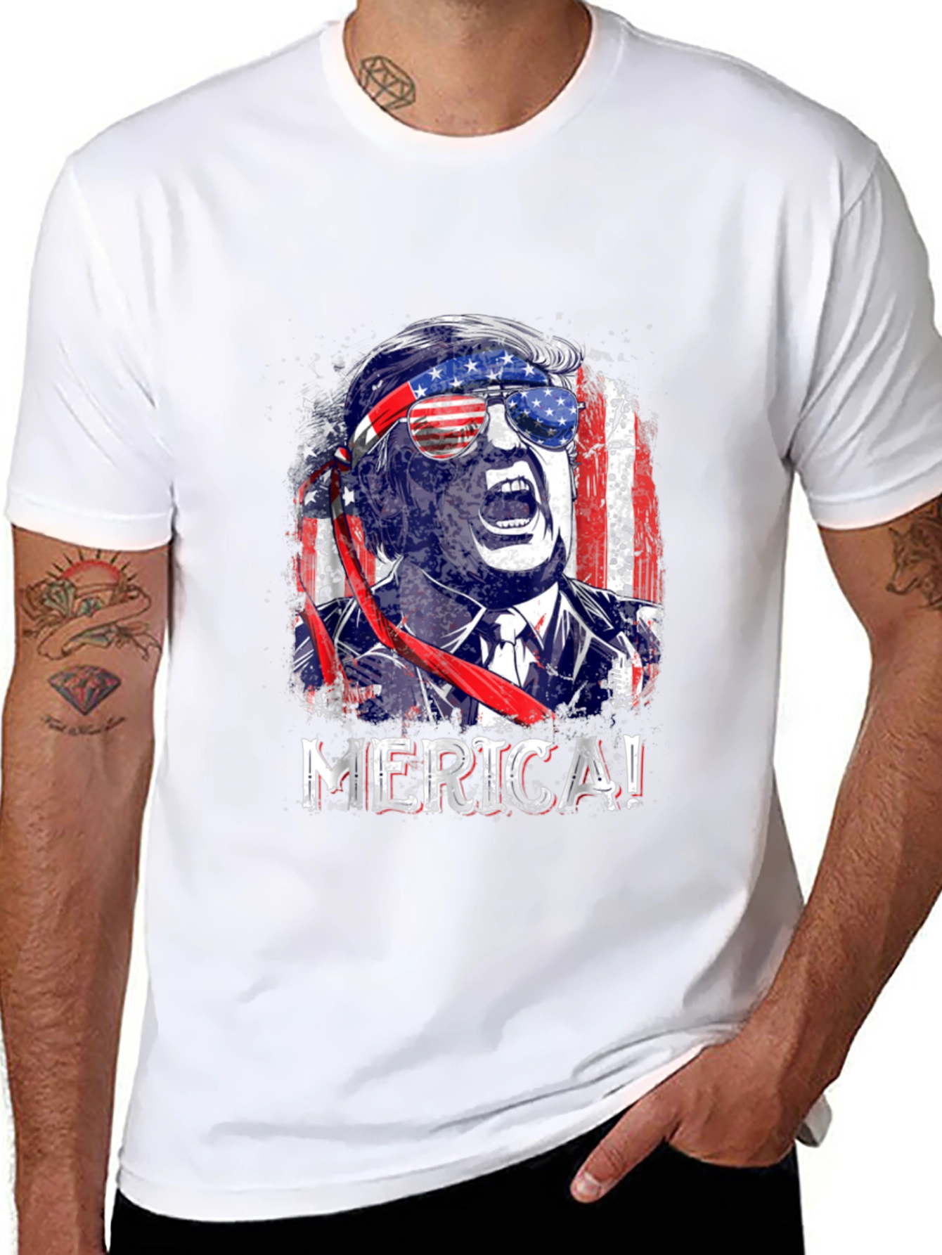 Patriotic Trump MERICA! T-Shirt